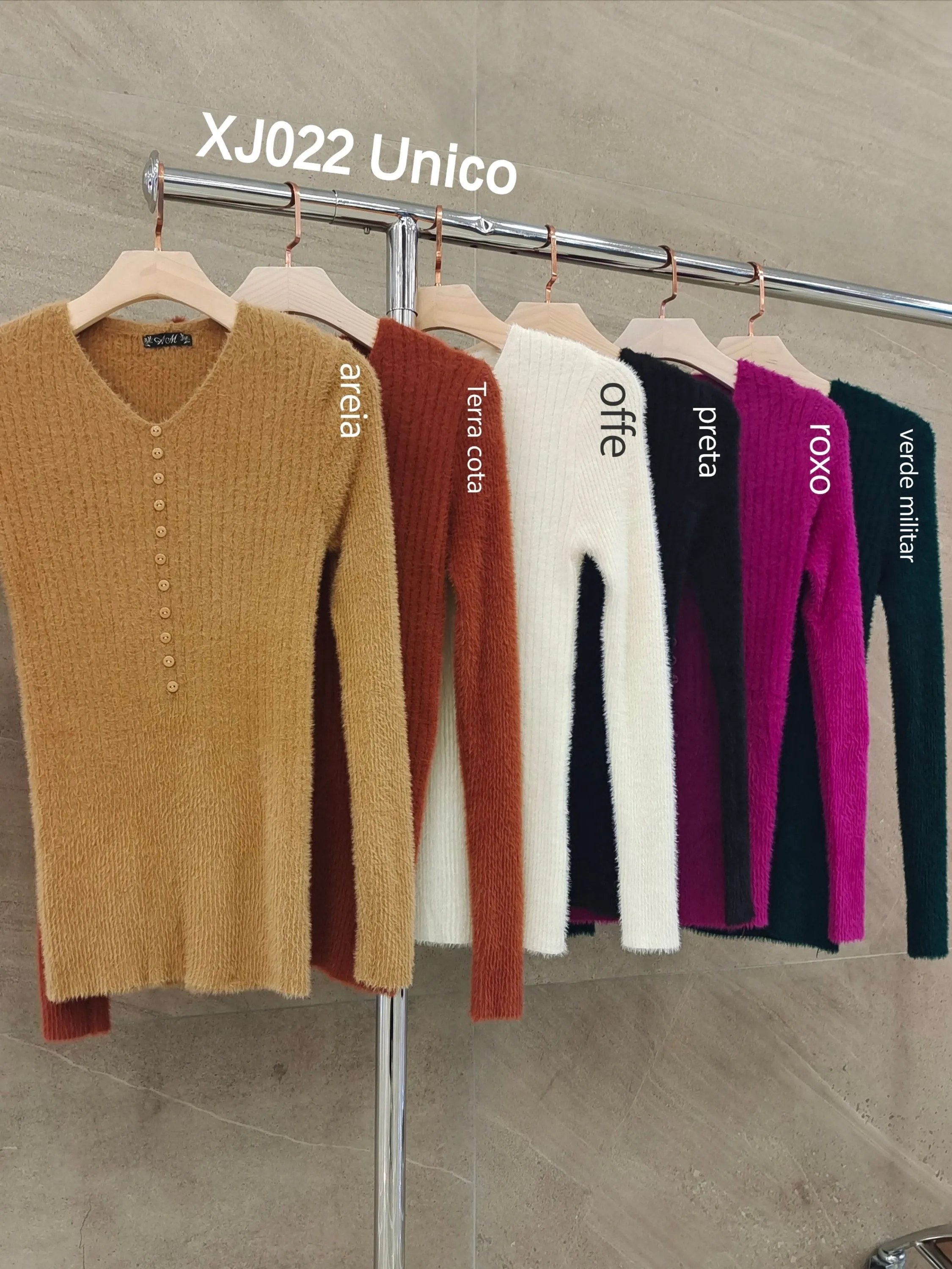 blusa pelinho de tricot modal XJ022