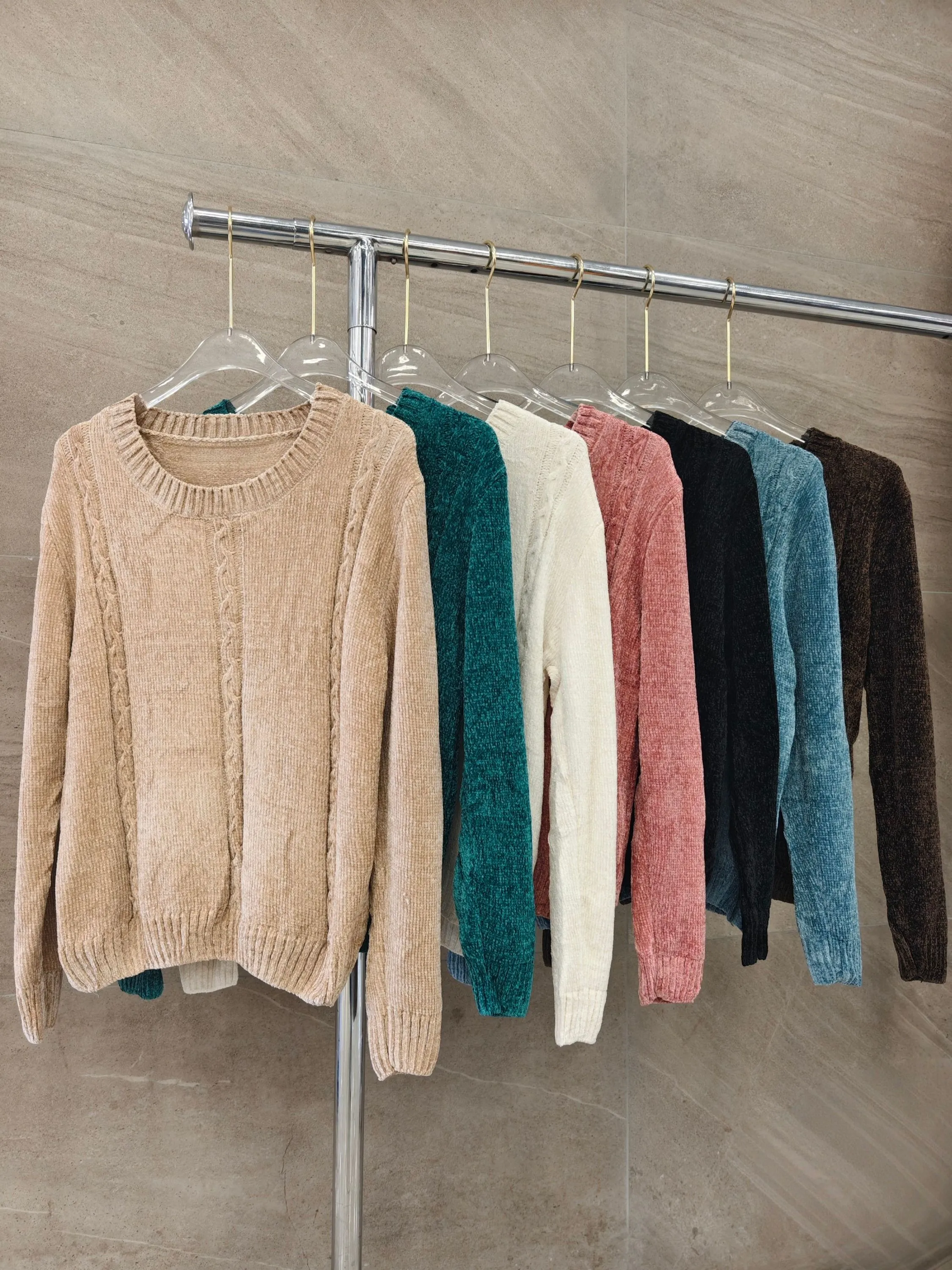 blusa Chenille importado femininas modas A812
