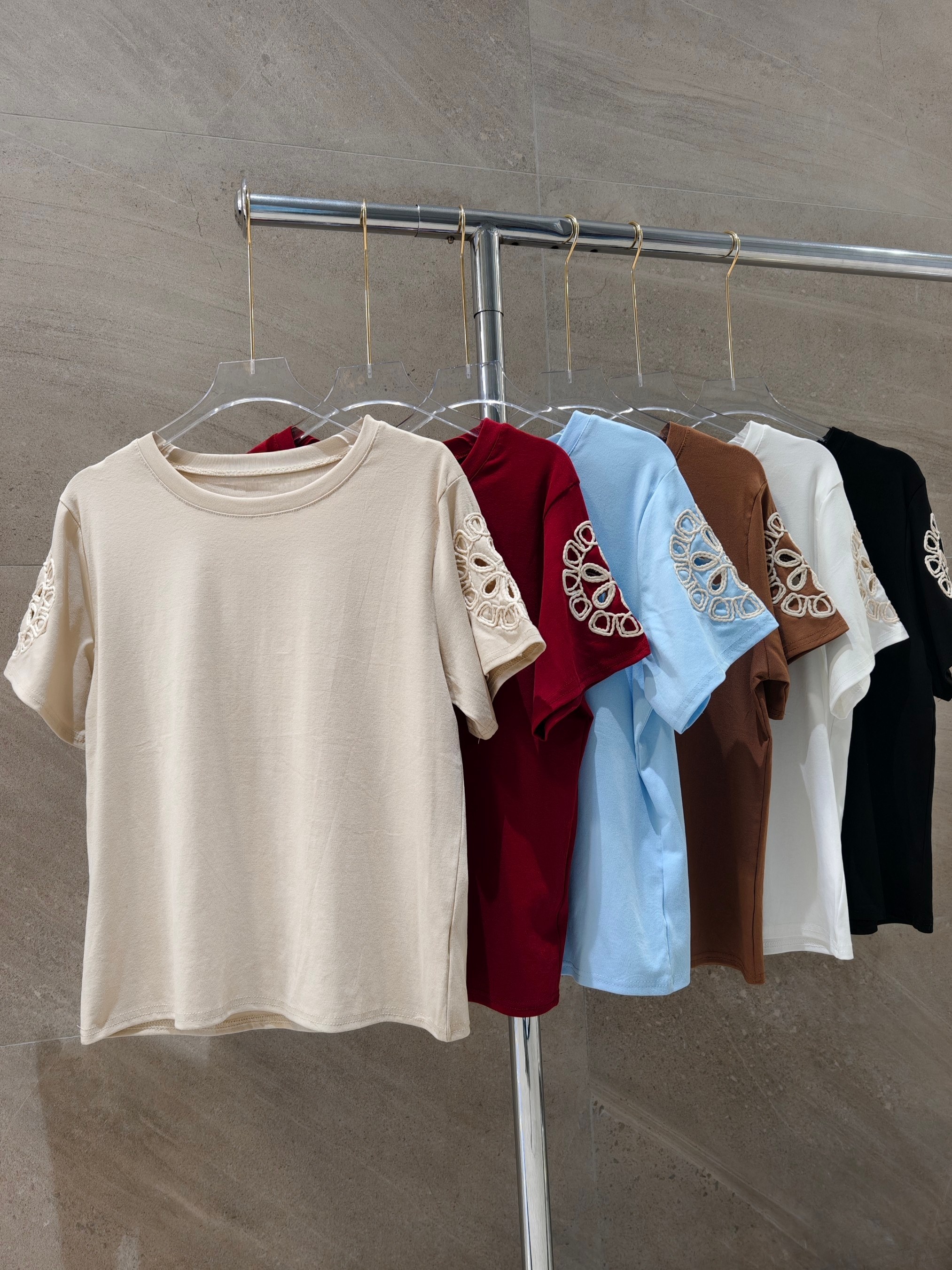 T shirt plus size algodão importado femininas modas L335