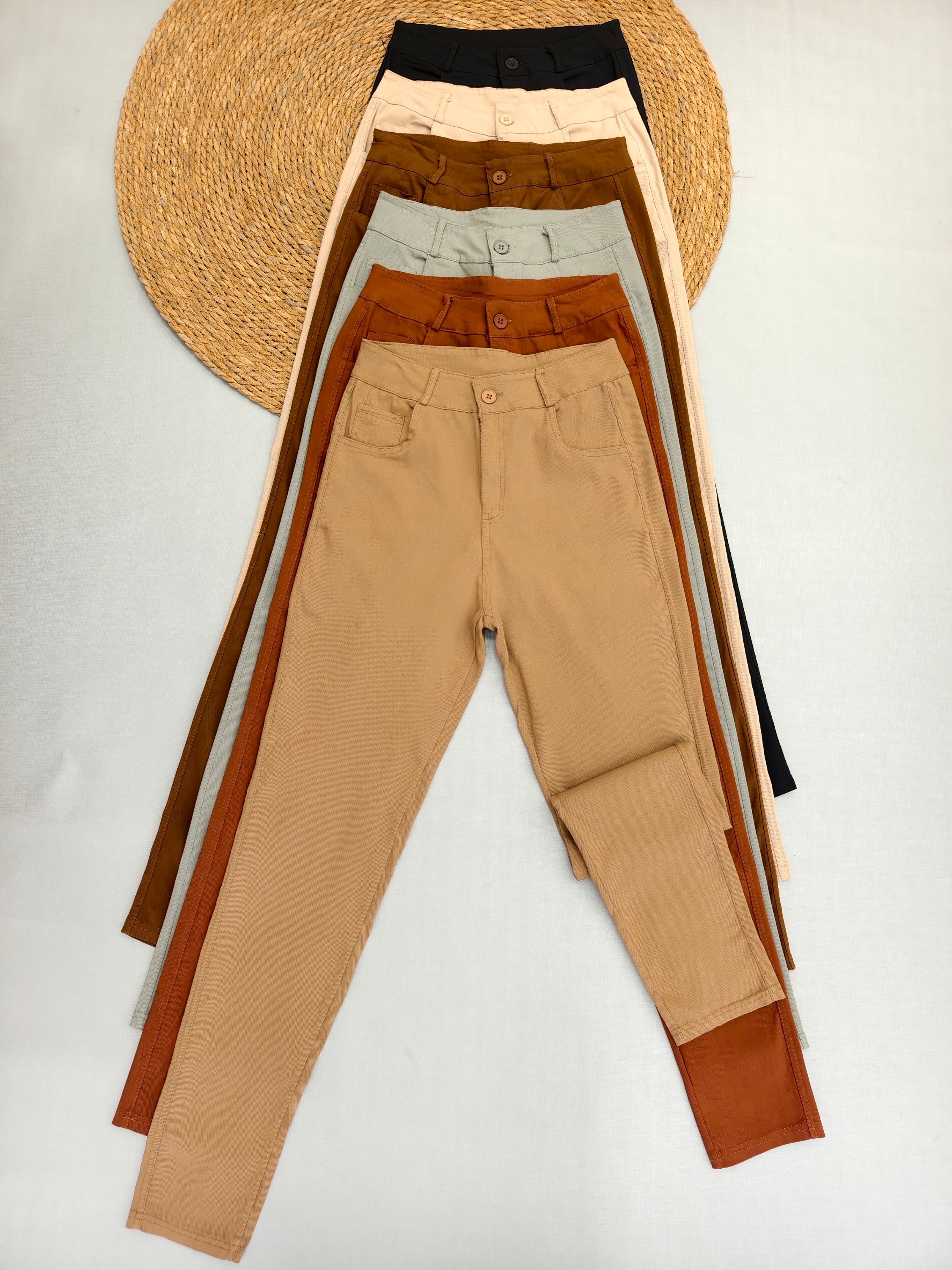 Calça  sarja com Elastano importado femininas modas T1112