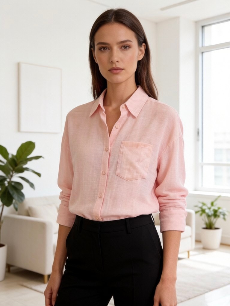 chamisa Linho importado femininas modas J651