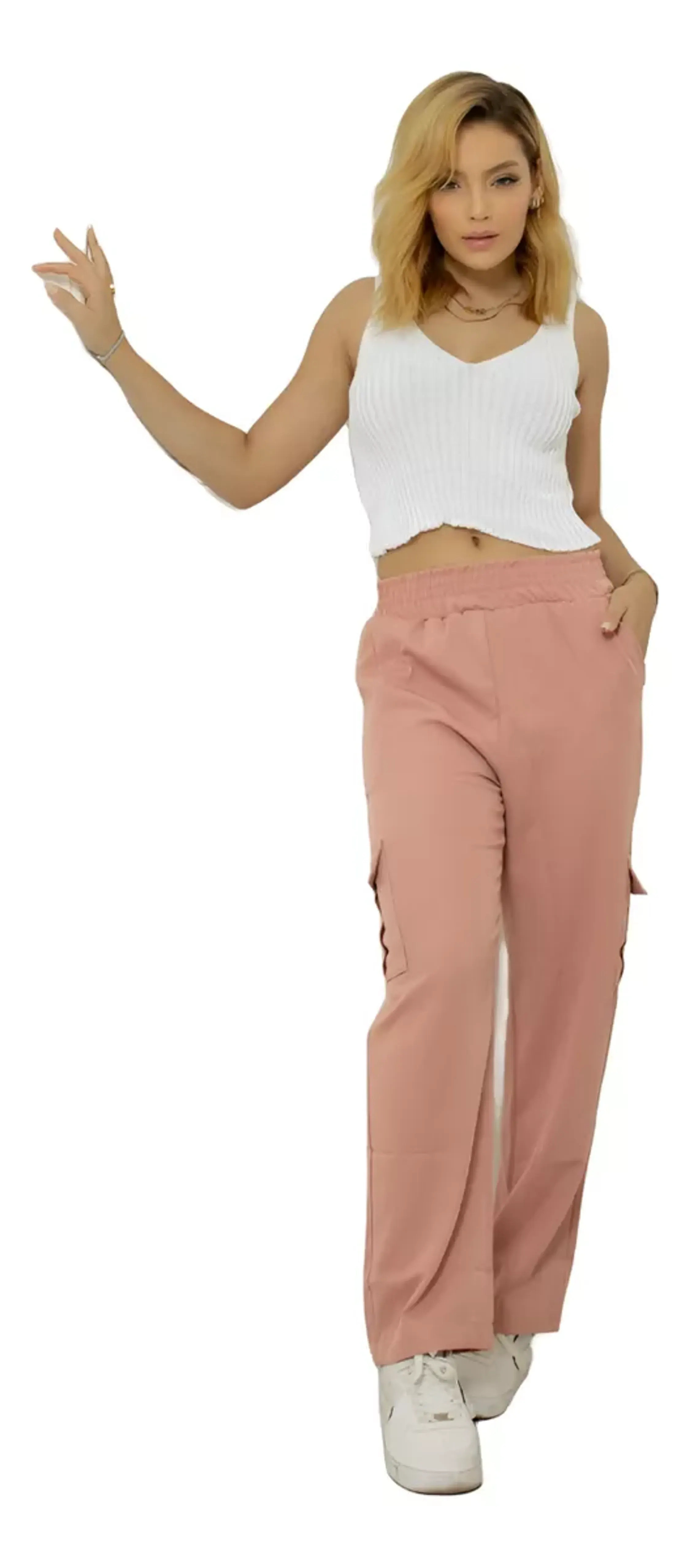 Calca Cargo Feminina Com Elastico cl-0019