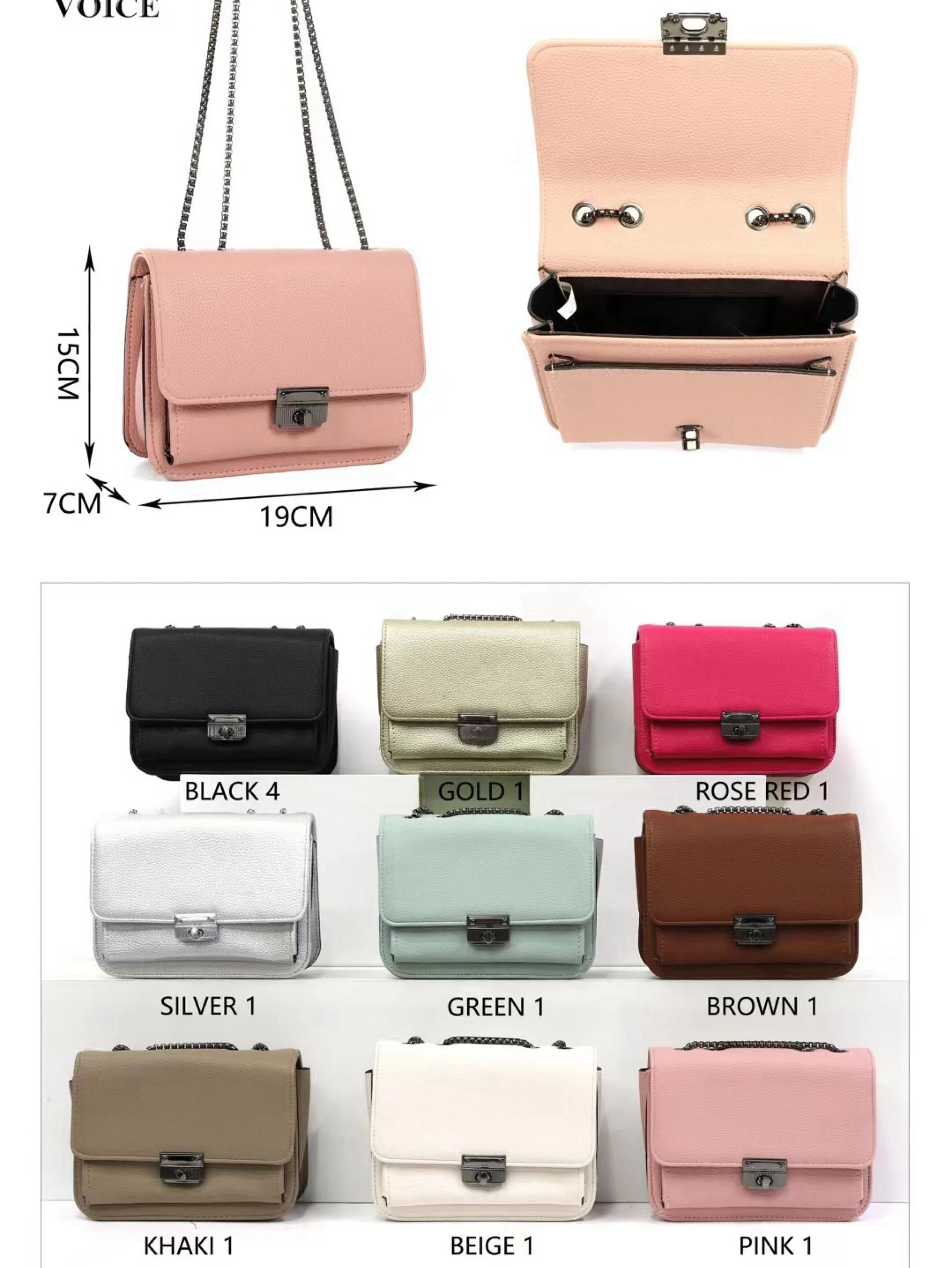 Bolsa Transversal Femininas Alice Bolsas