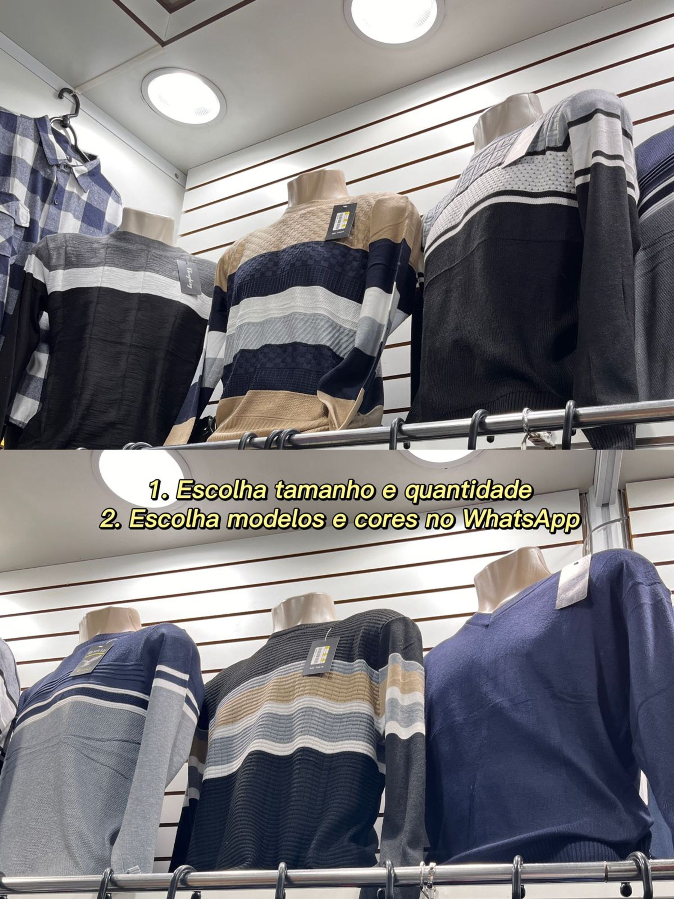 YJX MODAS Suéter Masculino Tricot de Frio varios cores