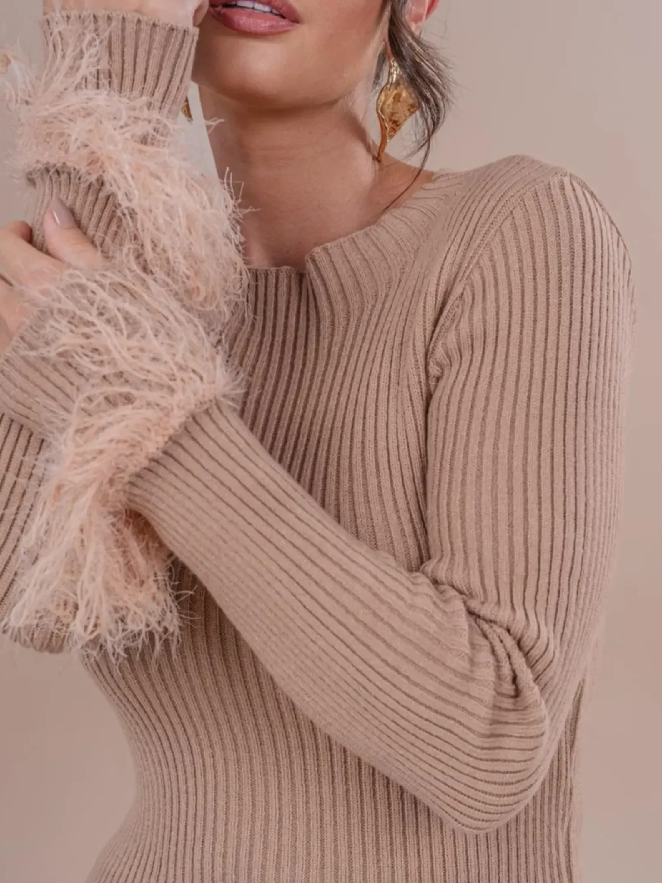 Blusa manga fluflu tricô modal Berlin.