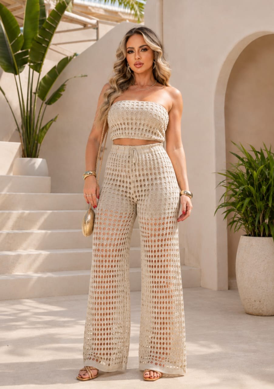 Saída de Praia Conjunto Calça Atacado