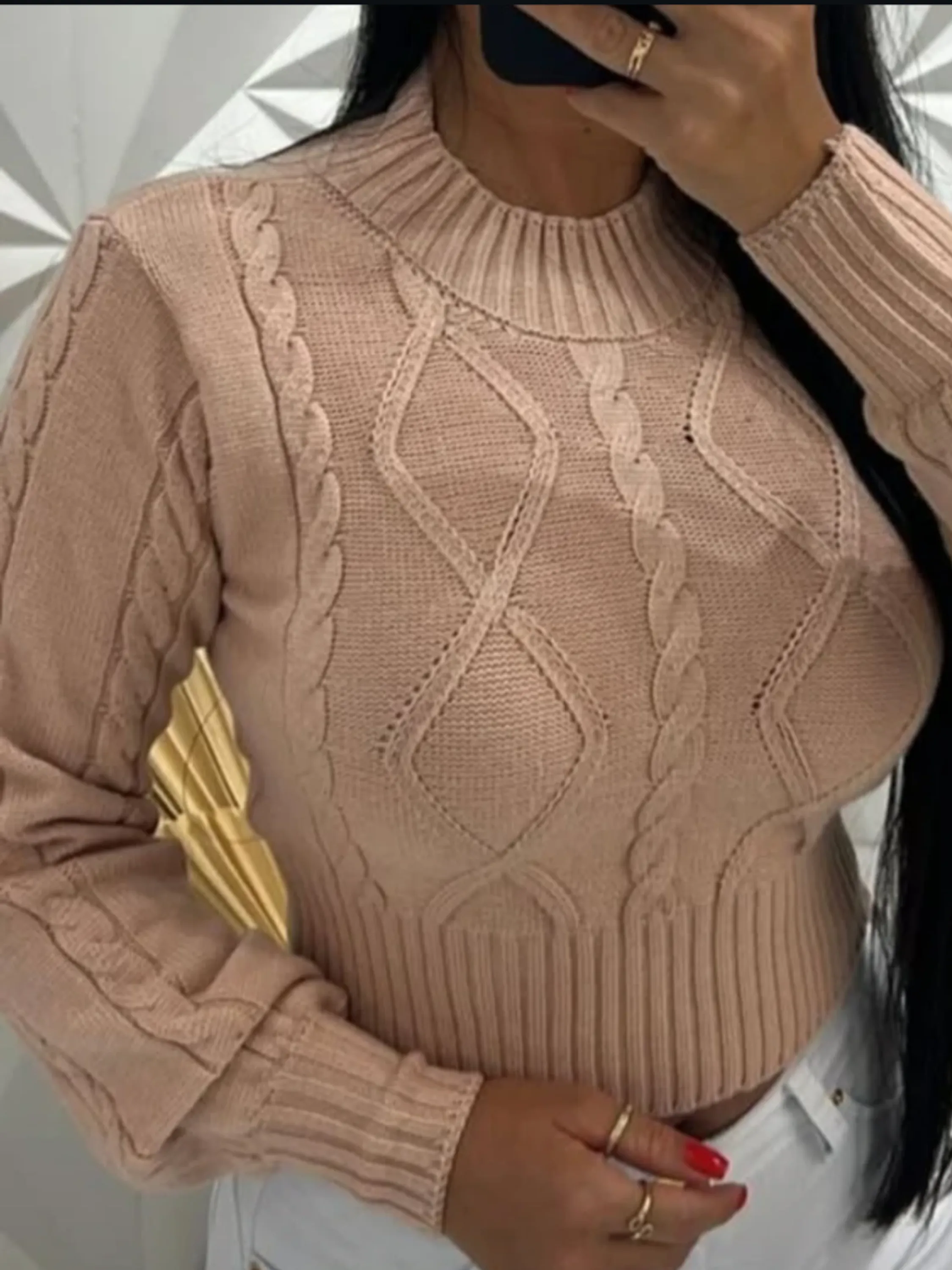 Cropped Raquel tricô modal.