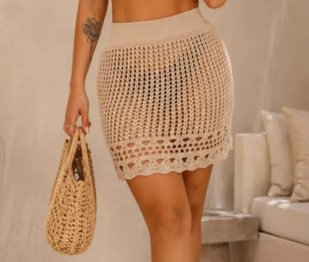 Saída de Praia Saia Renda Atacado