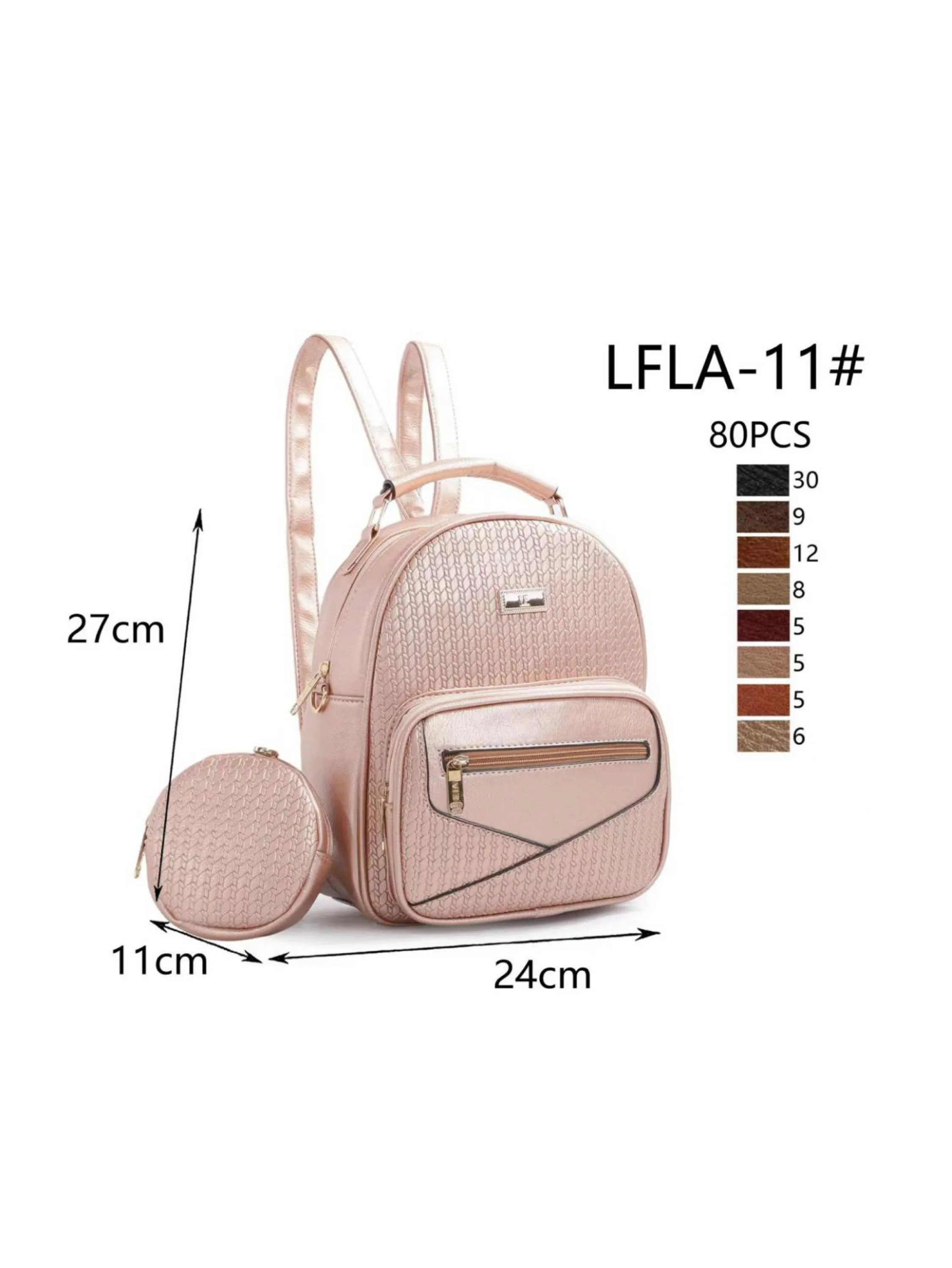 Bolsa Mochila Feminina de Couro Sintetico Bolsa com Porta Moeda#lfla-11#