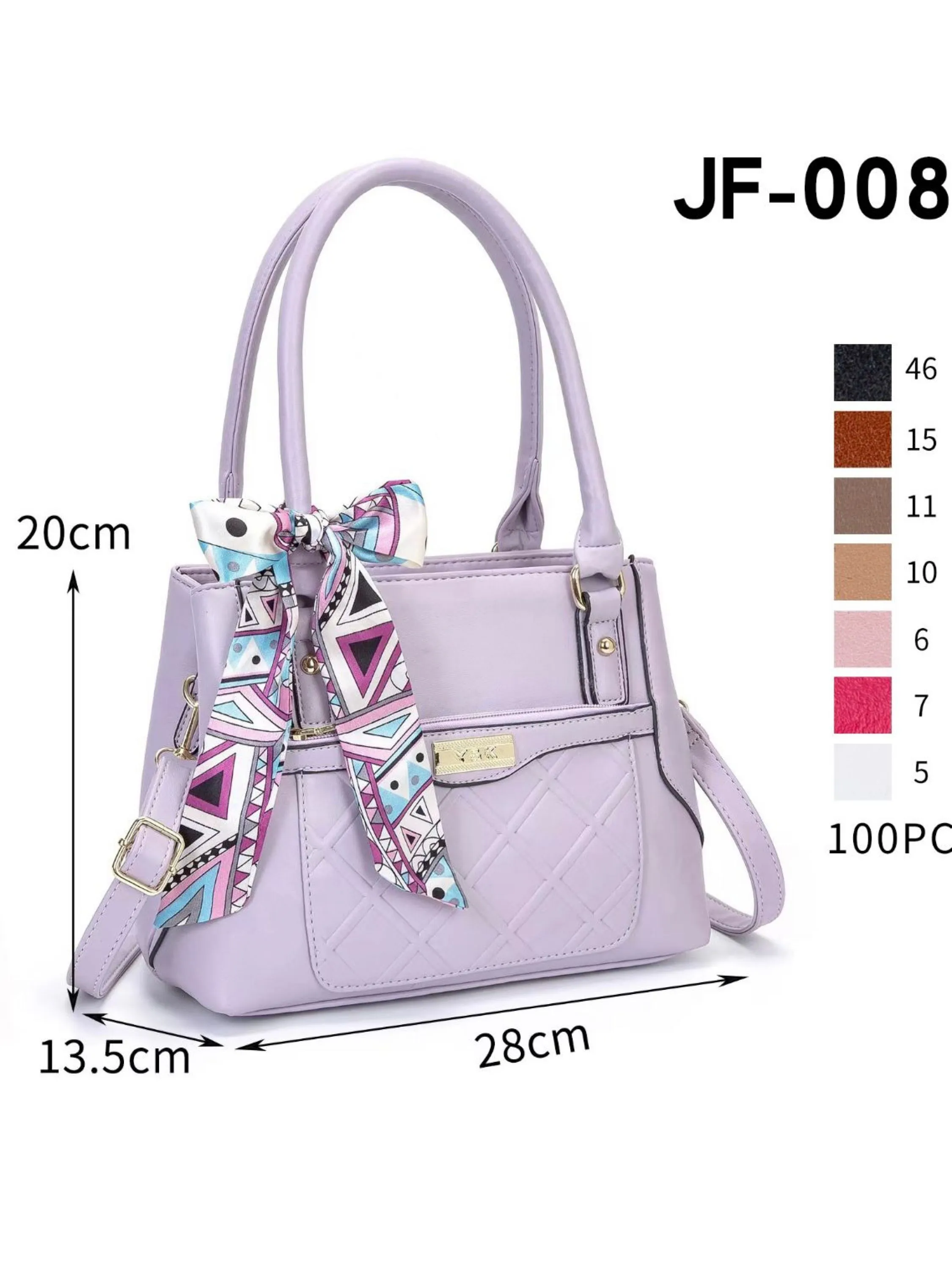 Bolsa Feminina Baú Média Alça De Mão e Transversal Couro Sintético# JF-008#