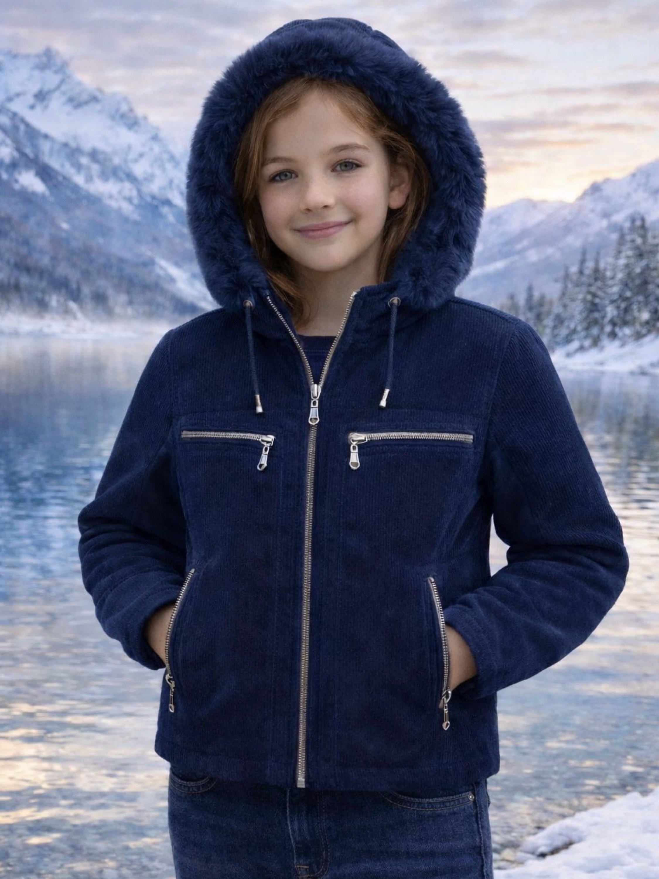 Jaqueta sarja forrada infantil menina