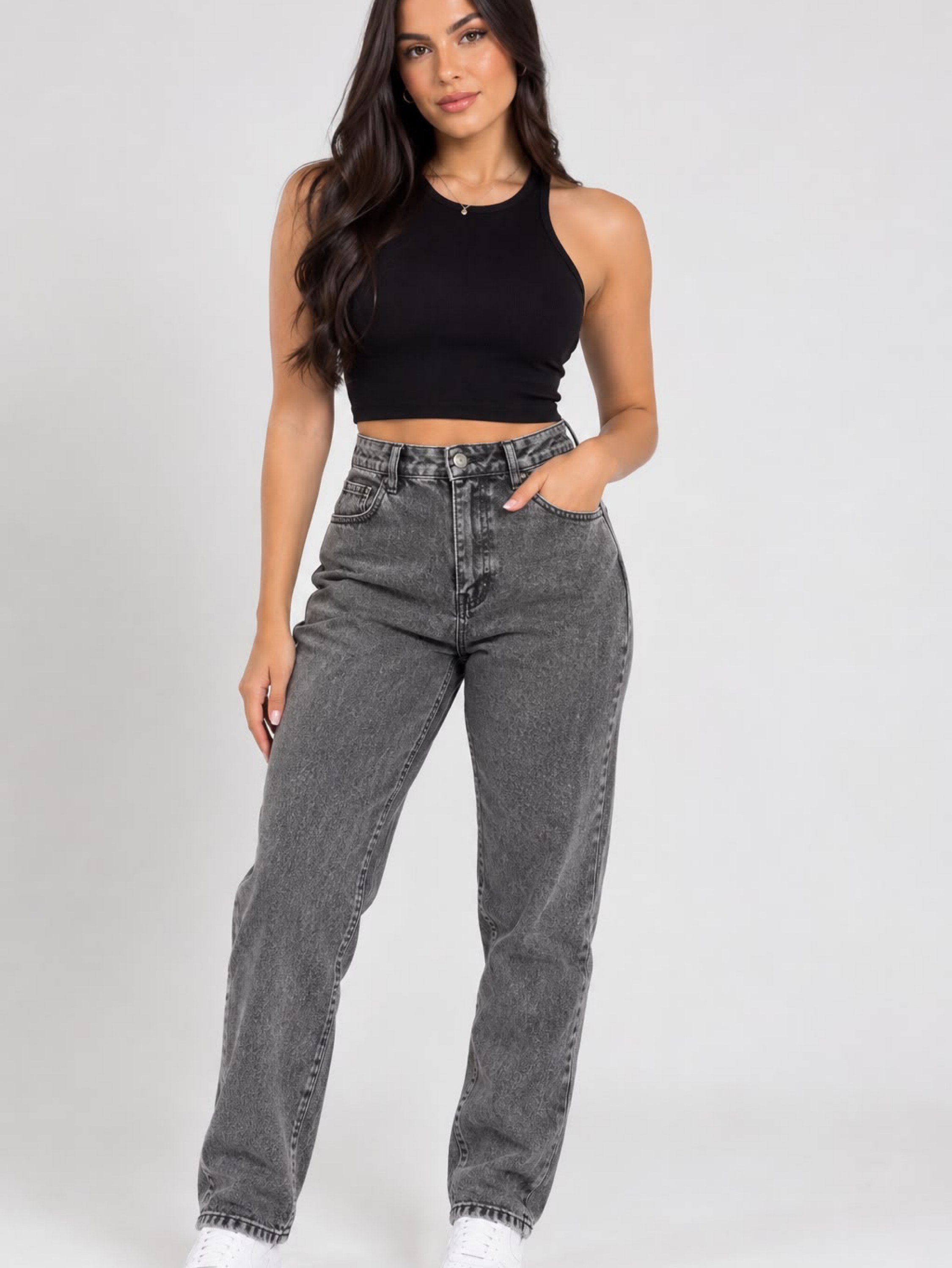 Calça Mom 100% jeans
