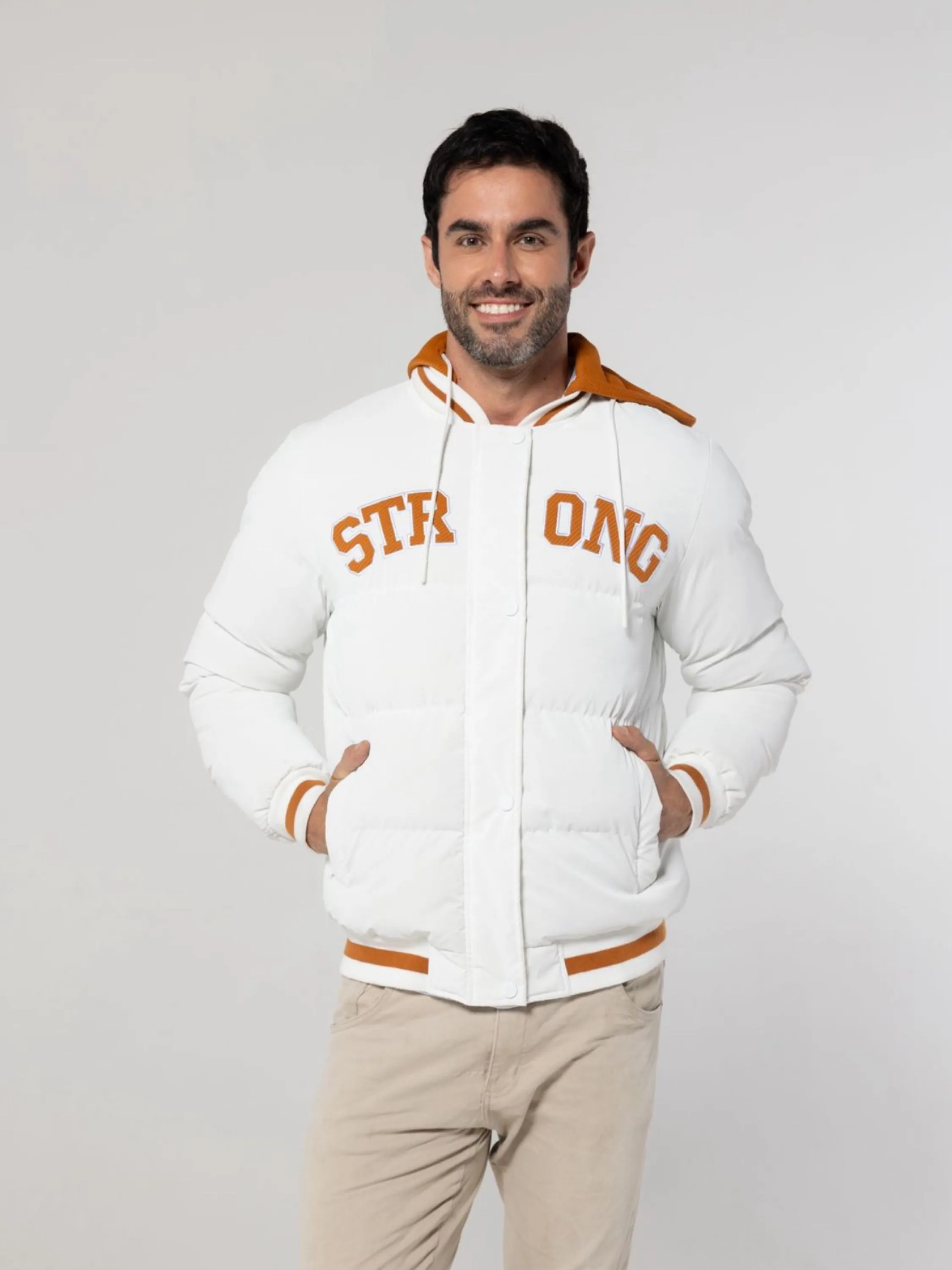 Bobojaco masculino com toca de moletom