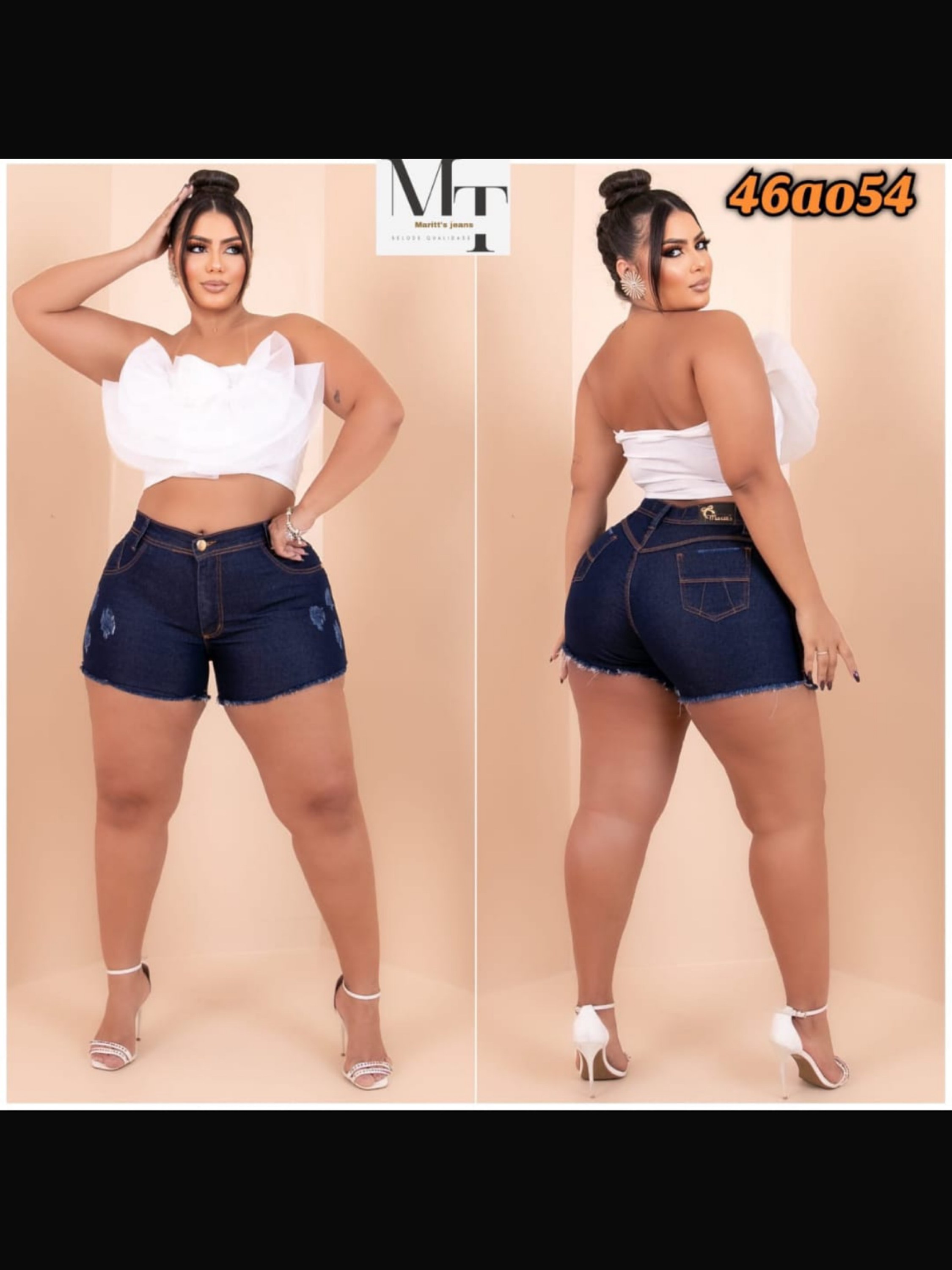 Short Curto Plus Size Feminino