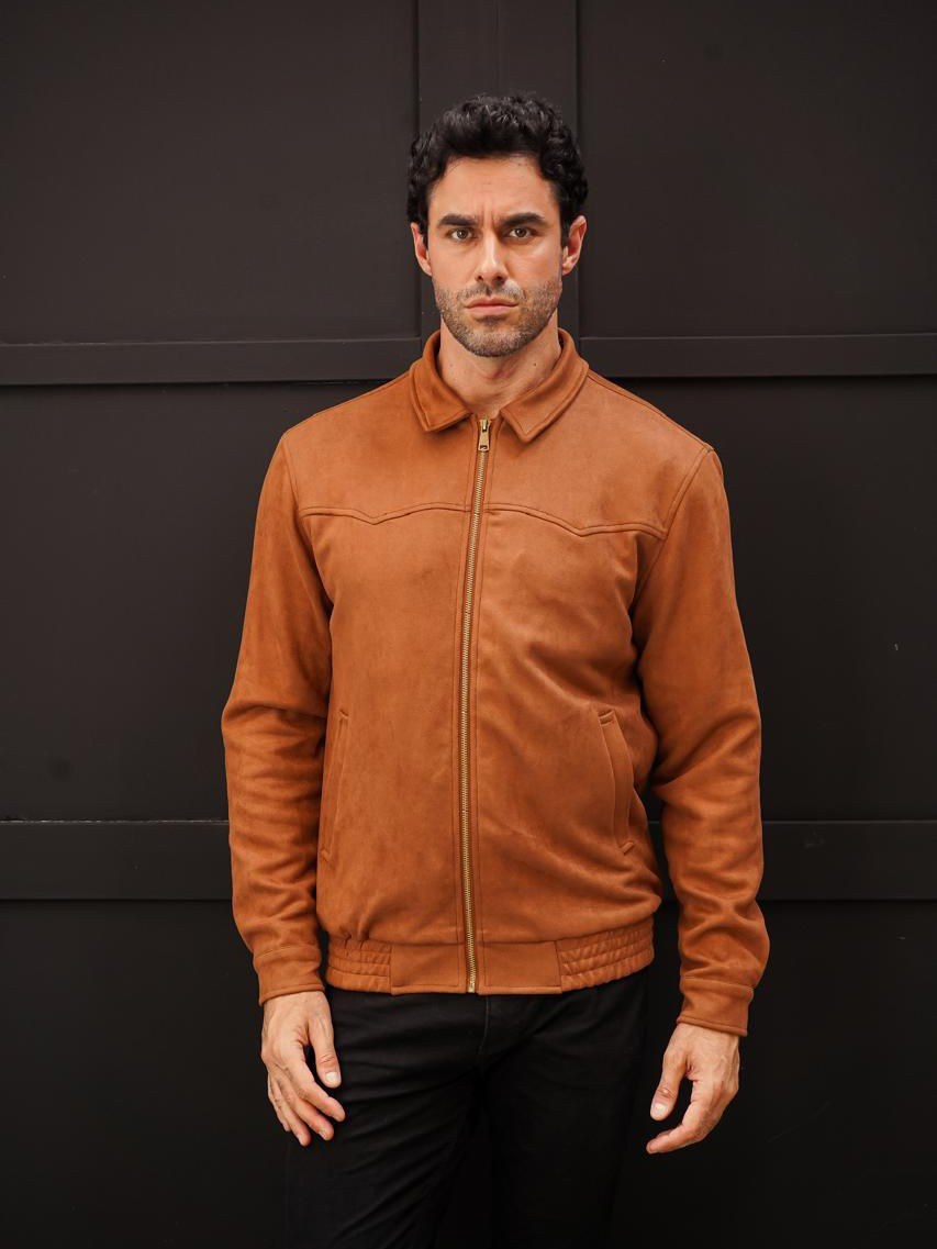 Jaqueta Suede forrada masculina