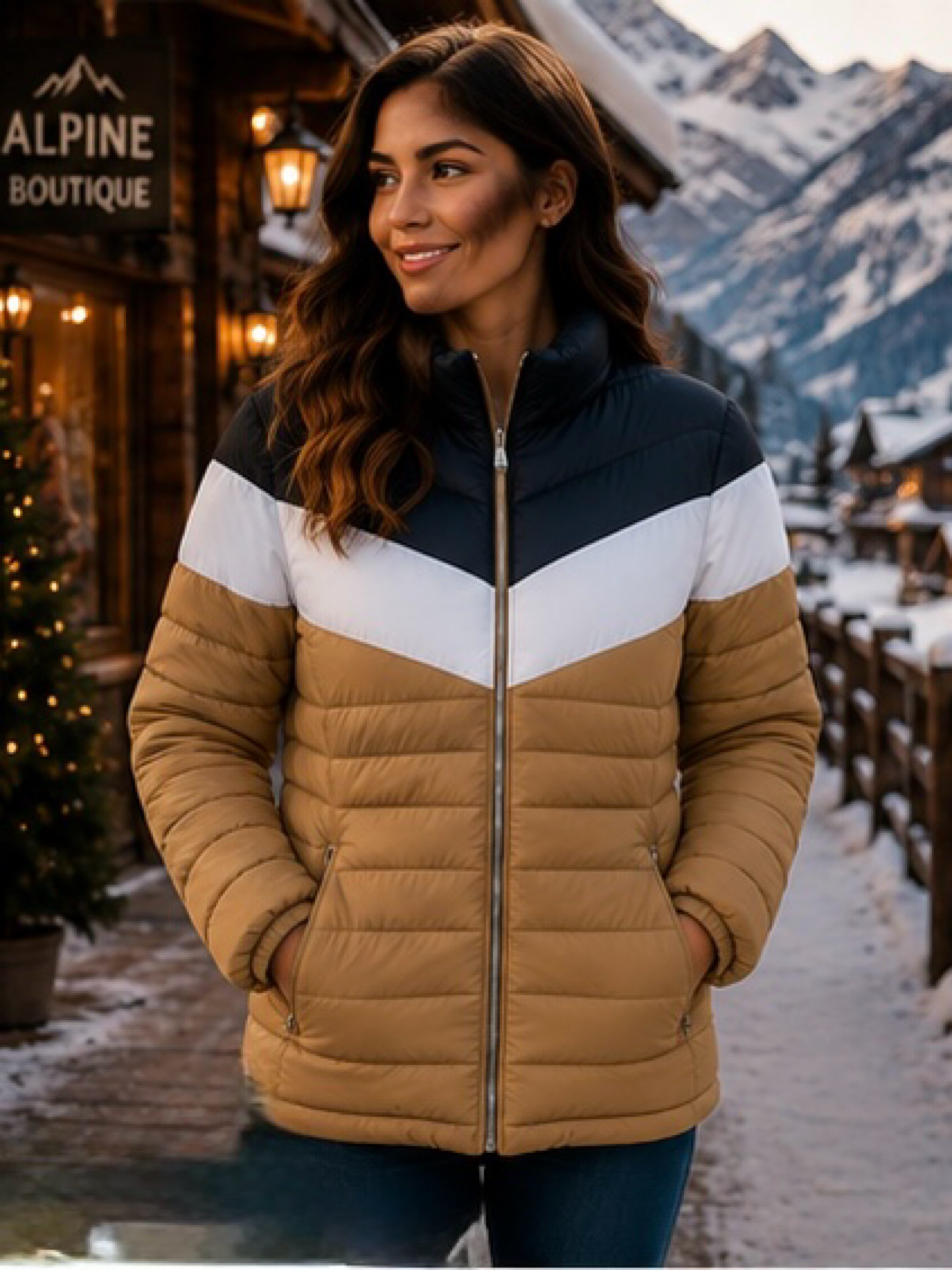 Jaqueta nylon forrada feminina