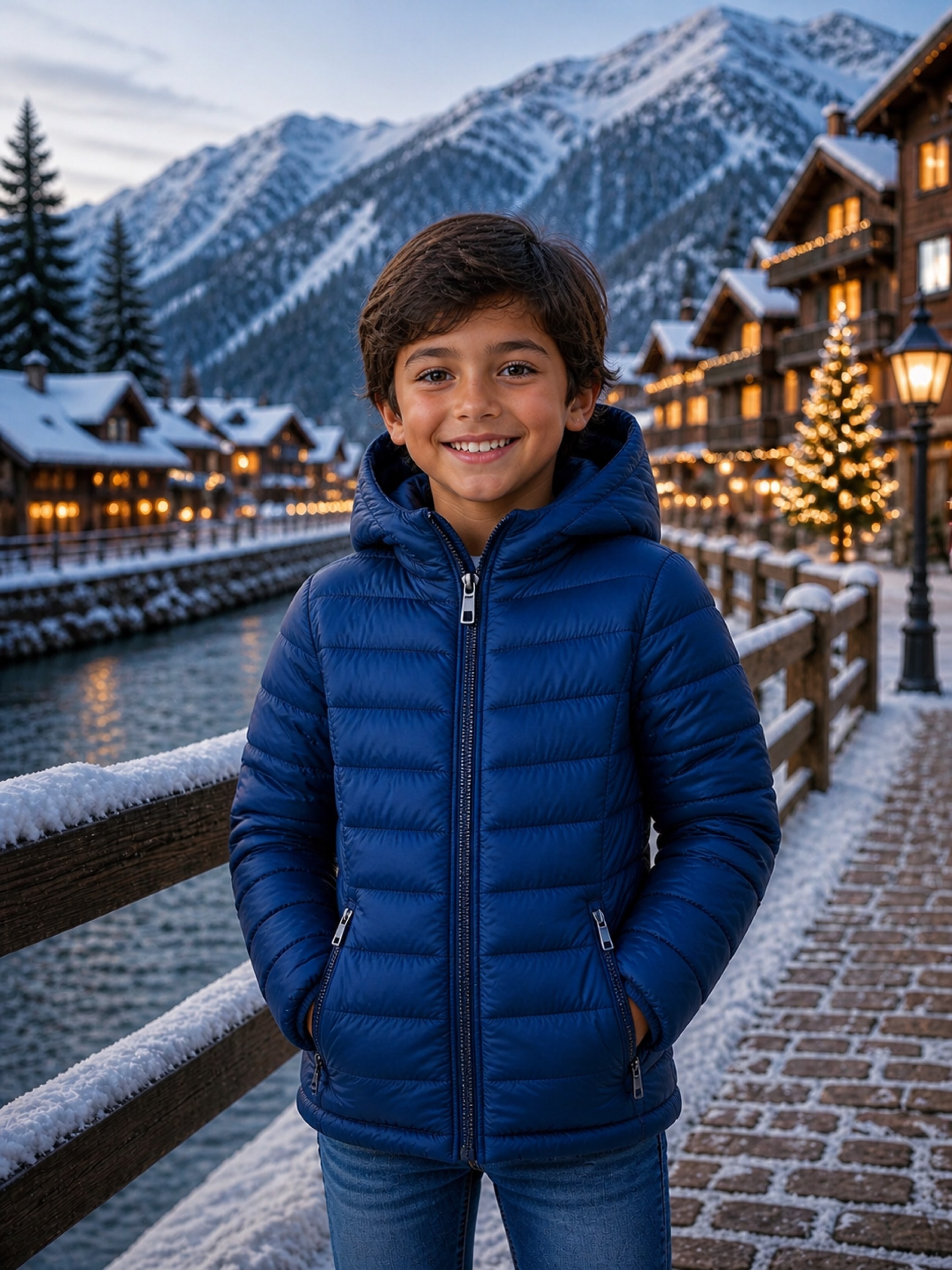 Jaqueta nylon forrada infantil menino