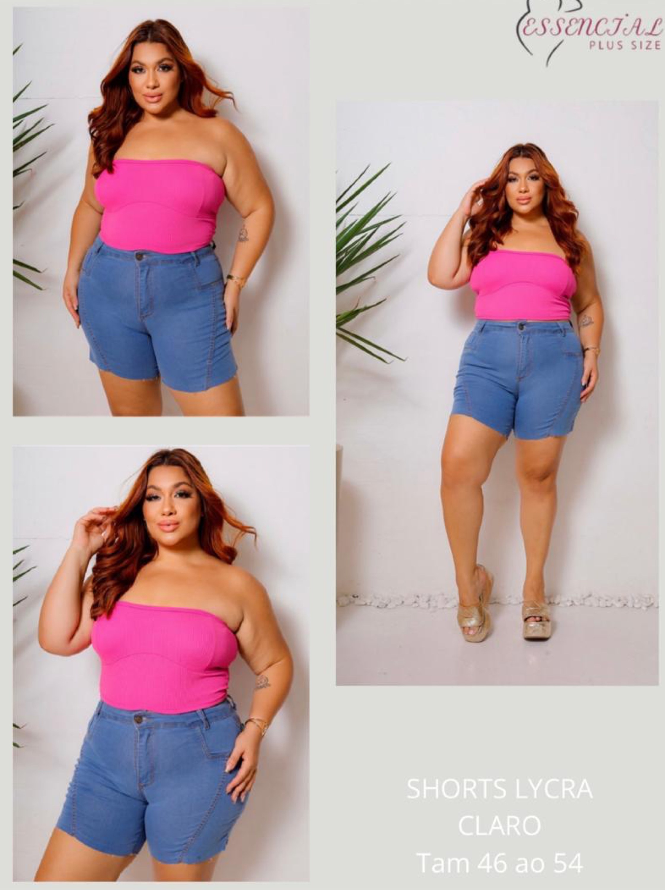 Shorts Meia Coxa Plus