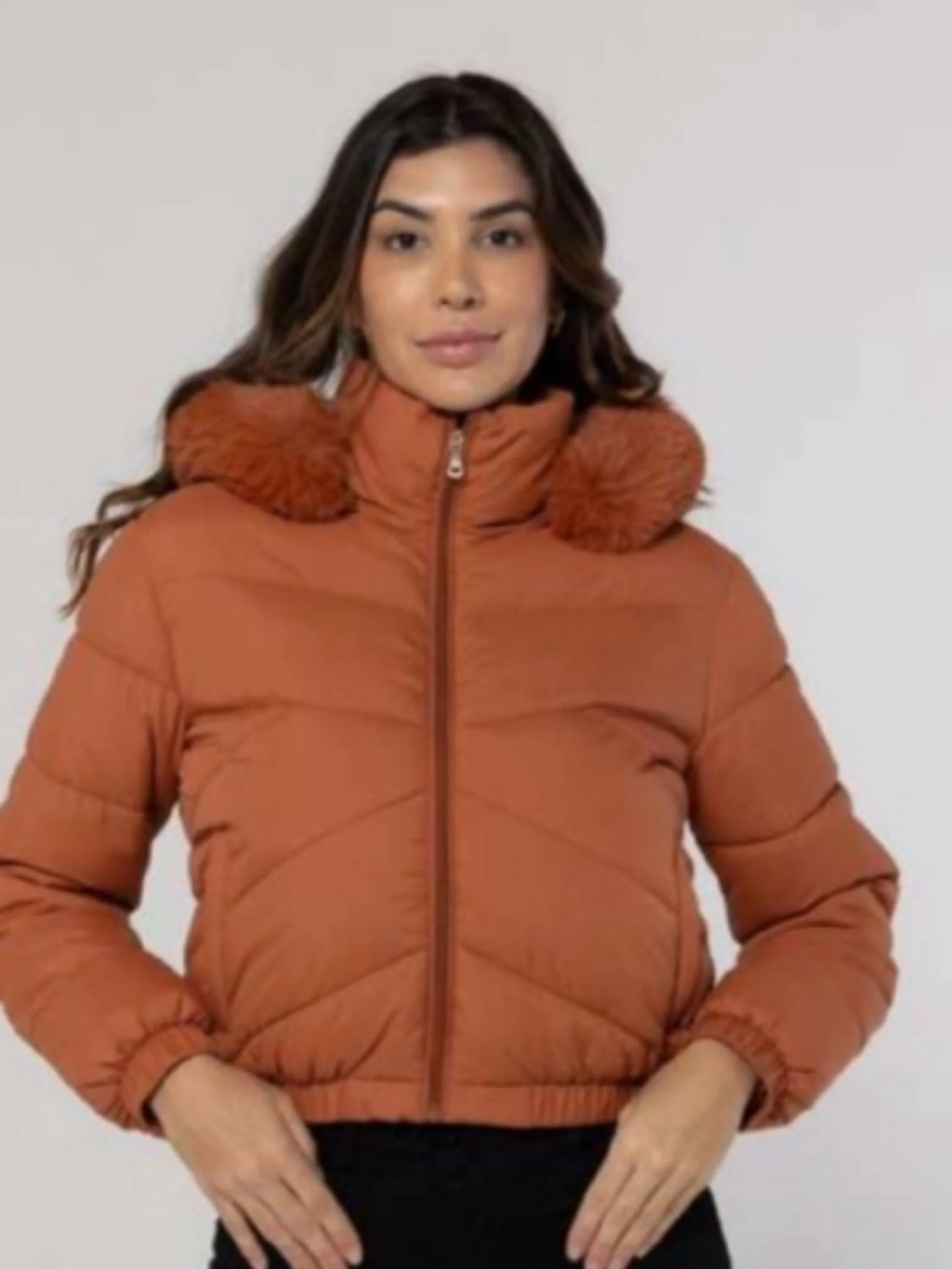 puffer nylon forrada