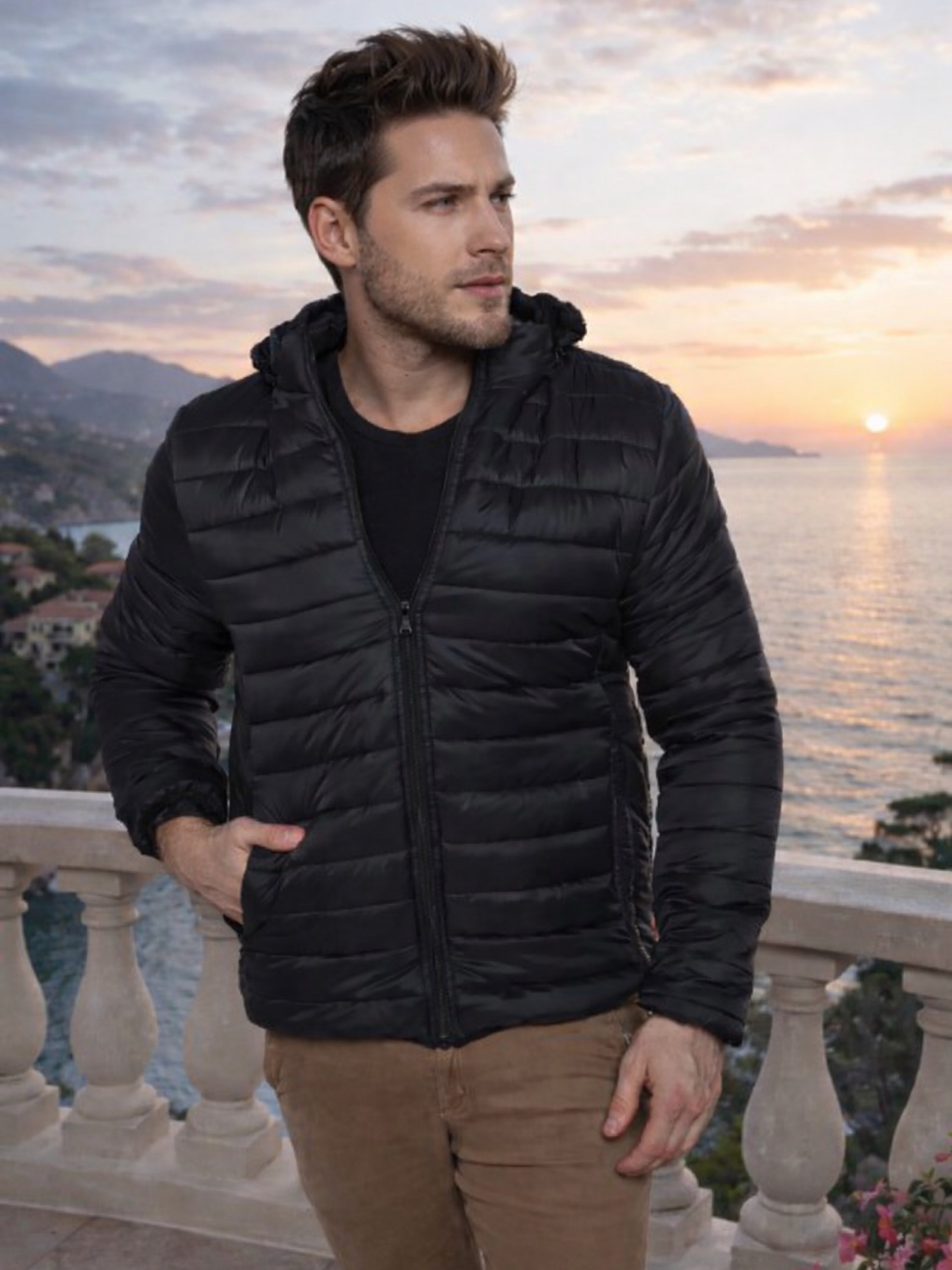 Jaqueta gominho forrada masculina