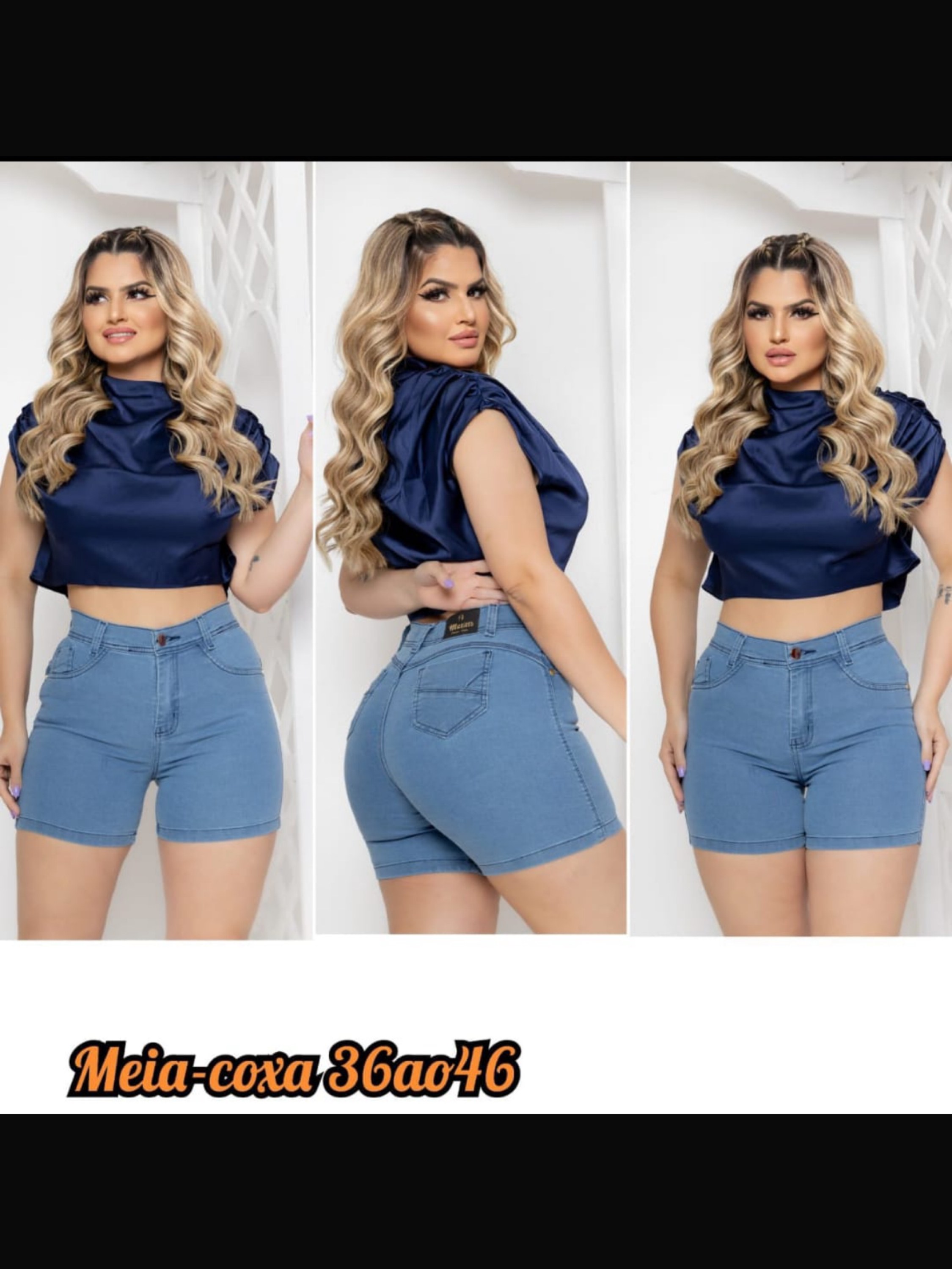 Meia-Coxa Feminina com Laycra