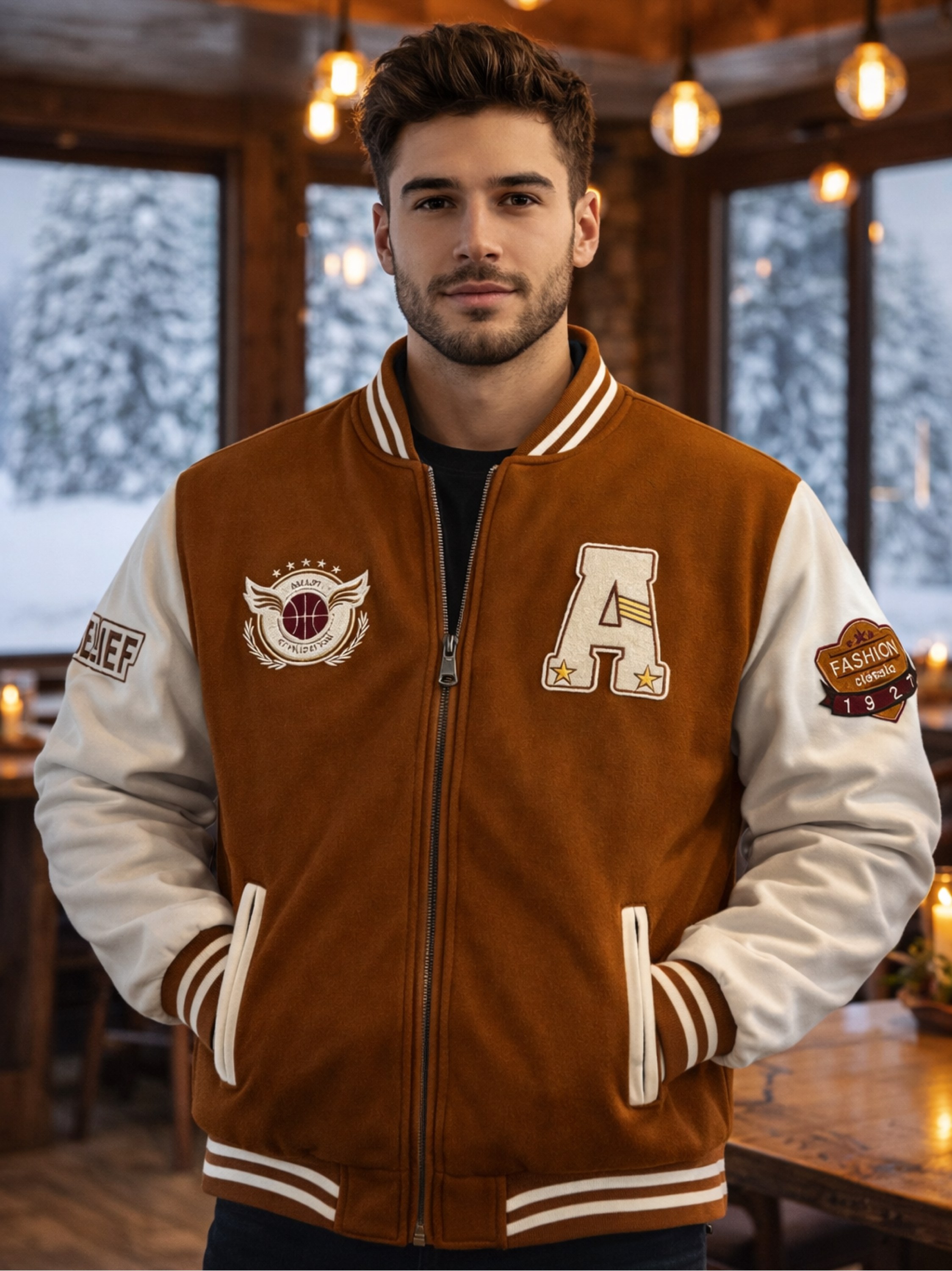 Jaqueta suede masculina