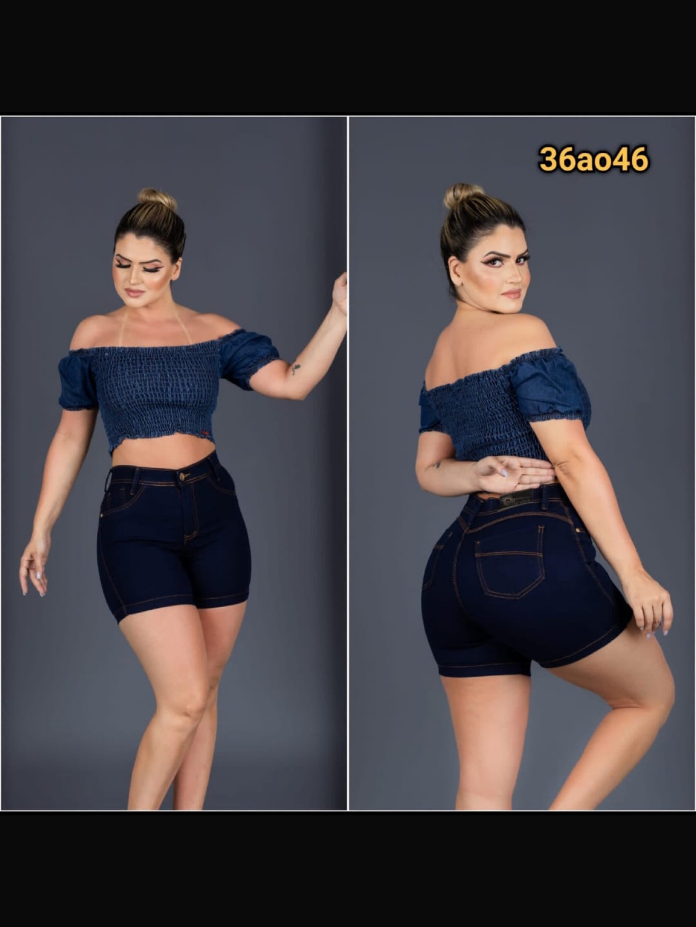Meia-Coxa feminino com laycra