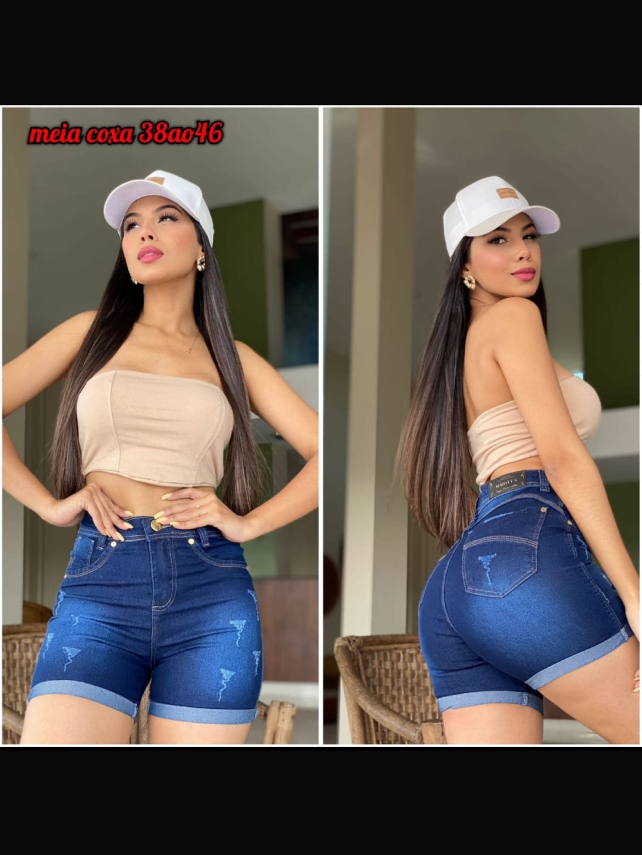 Meia-Coxa feminino com laycra