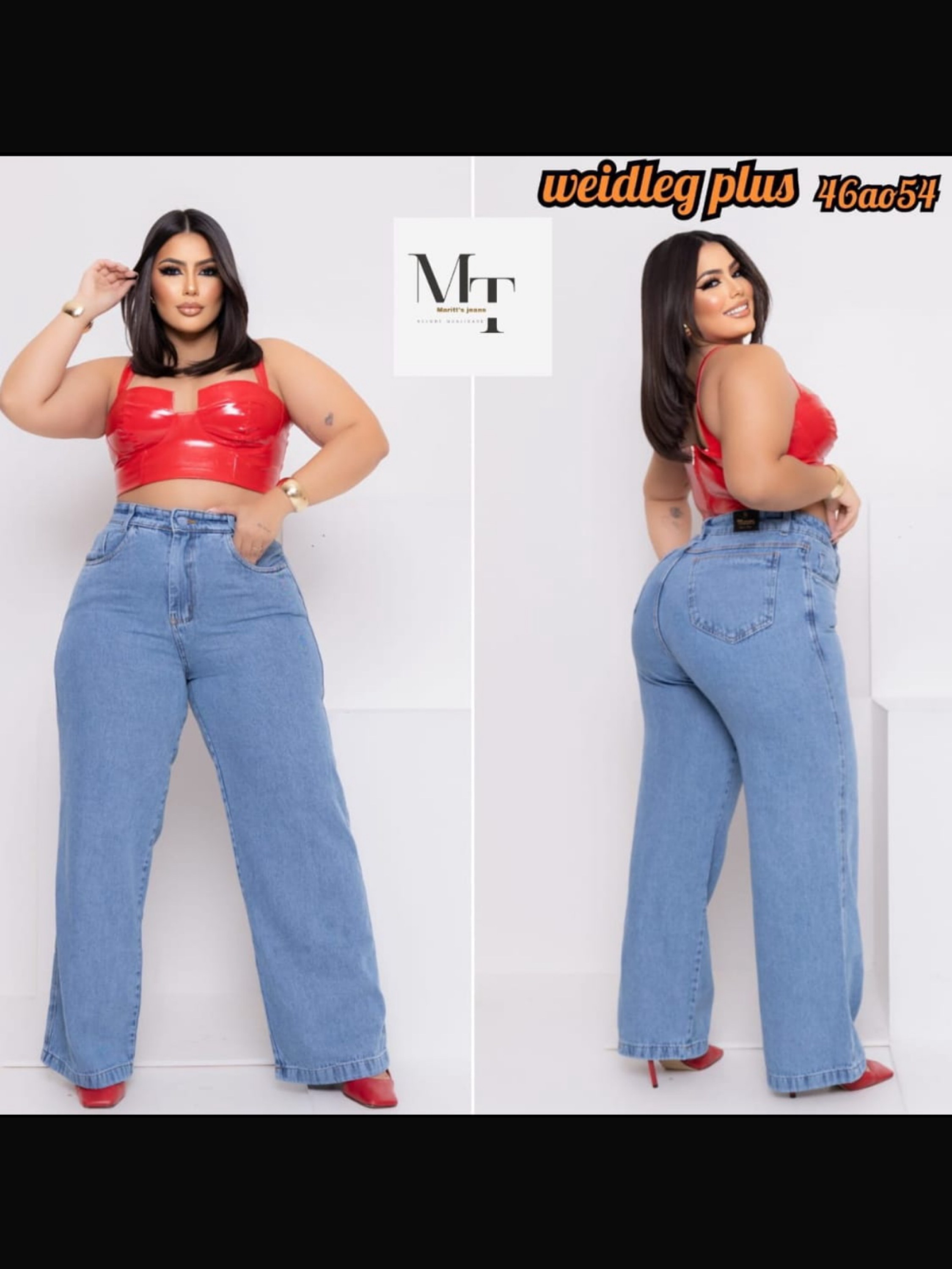 Wide leg Plus Size Feminino