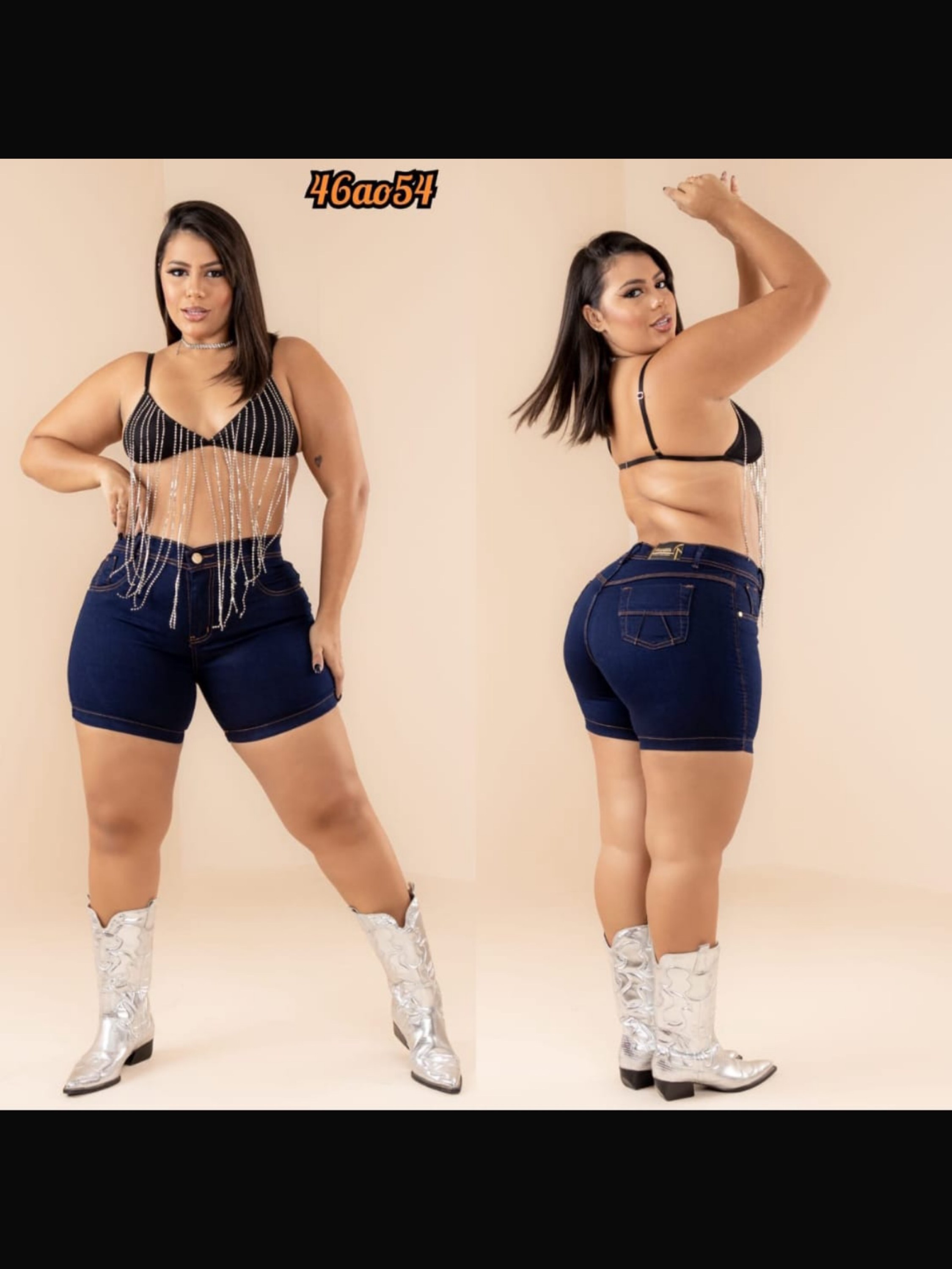 Meia-Coxa Plus Size Feminino