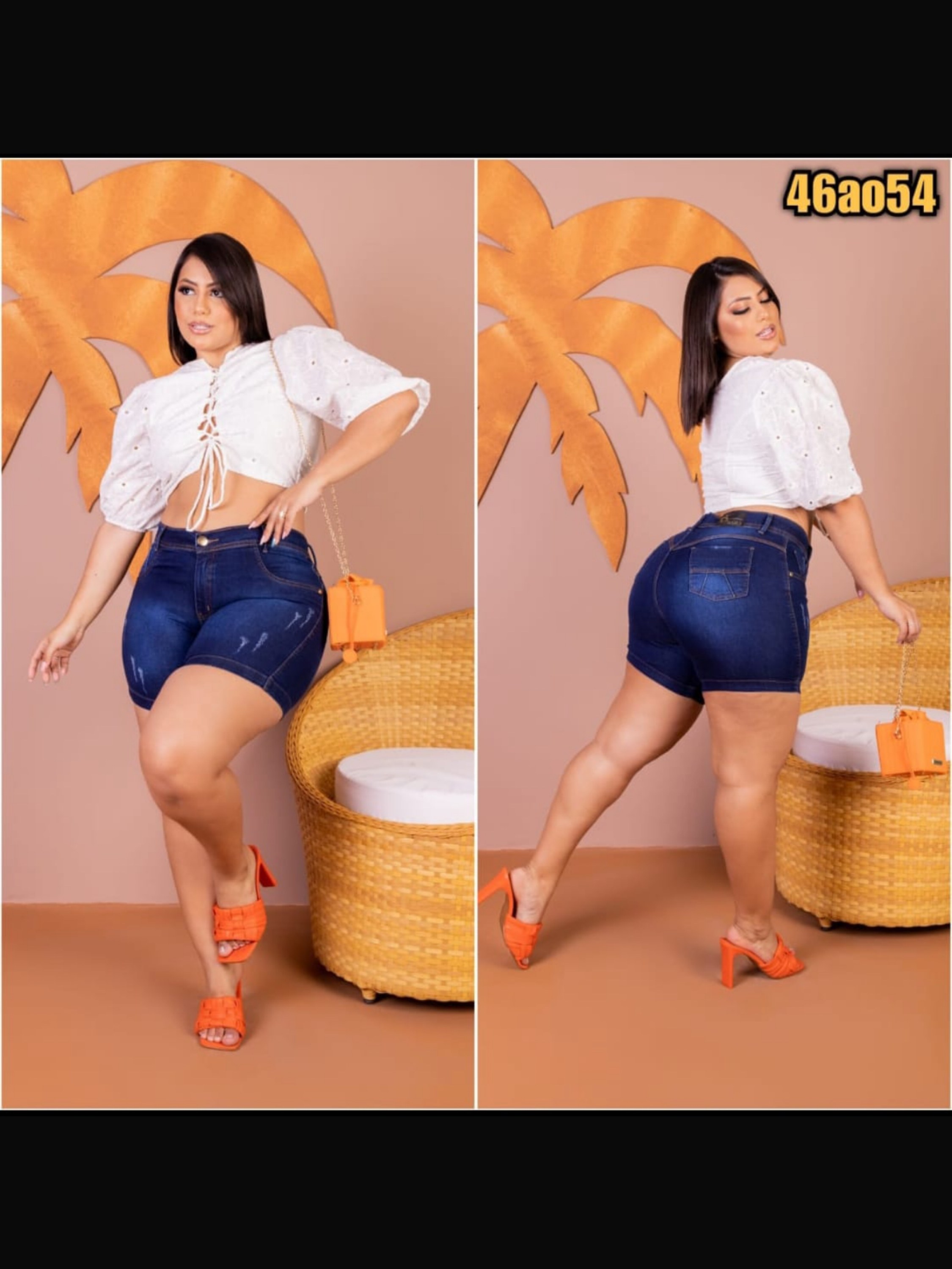 Meia-Coxa Plus Size Feminino