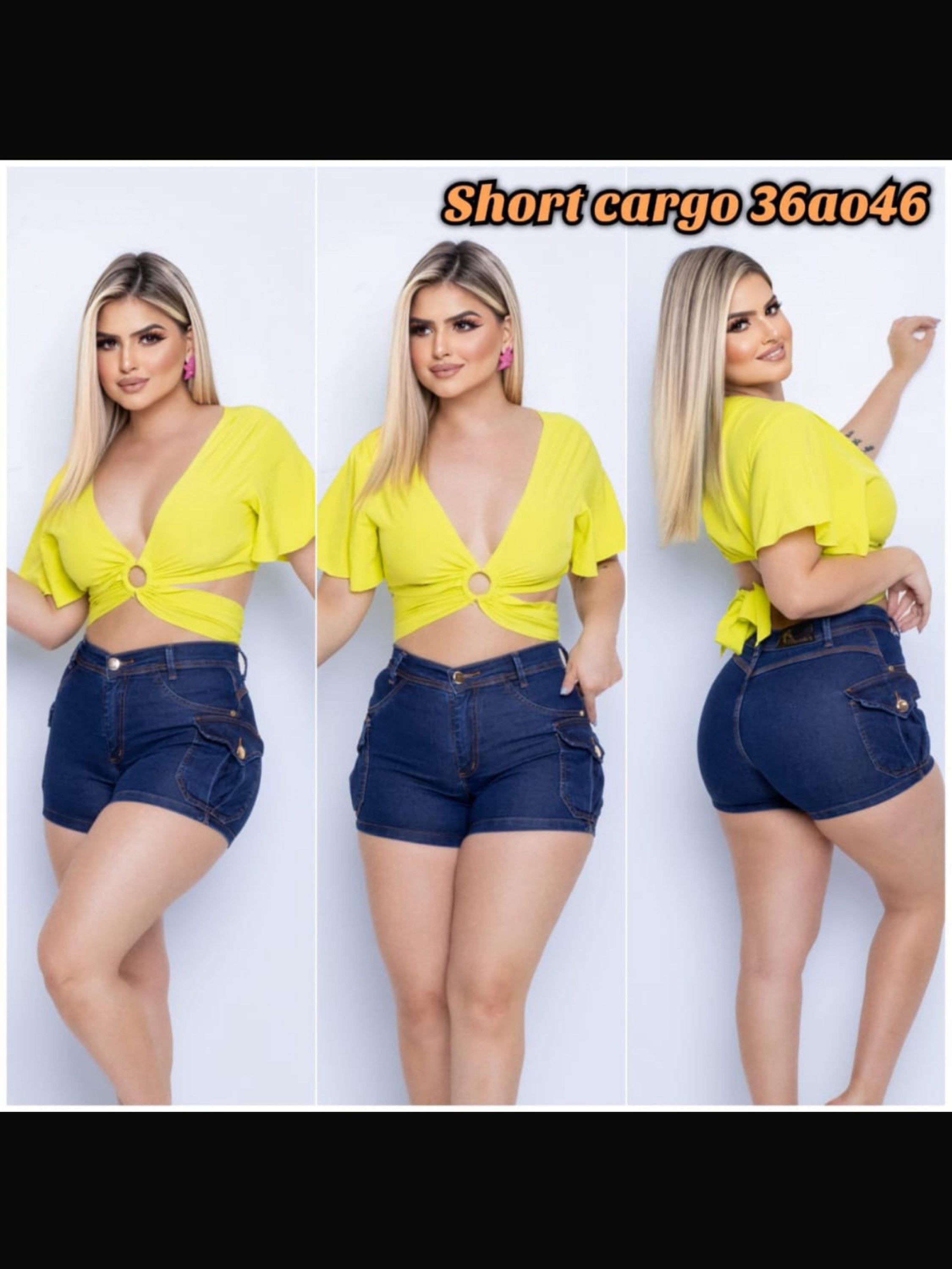 Short Cargo Feminino