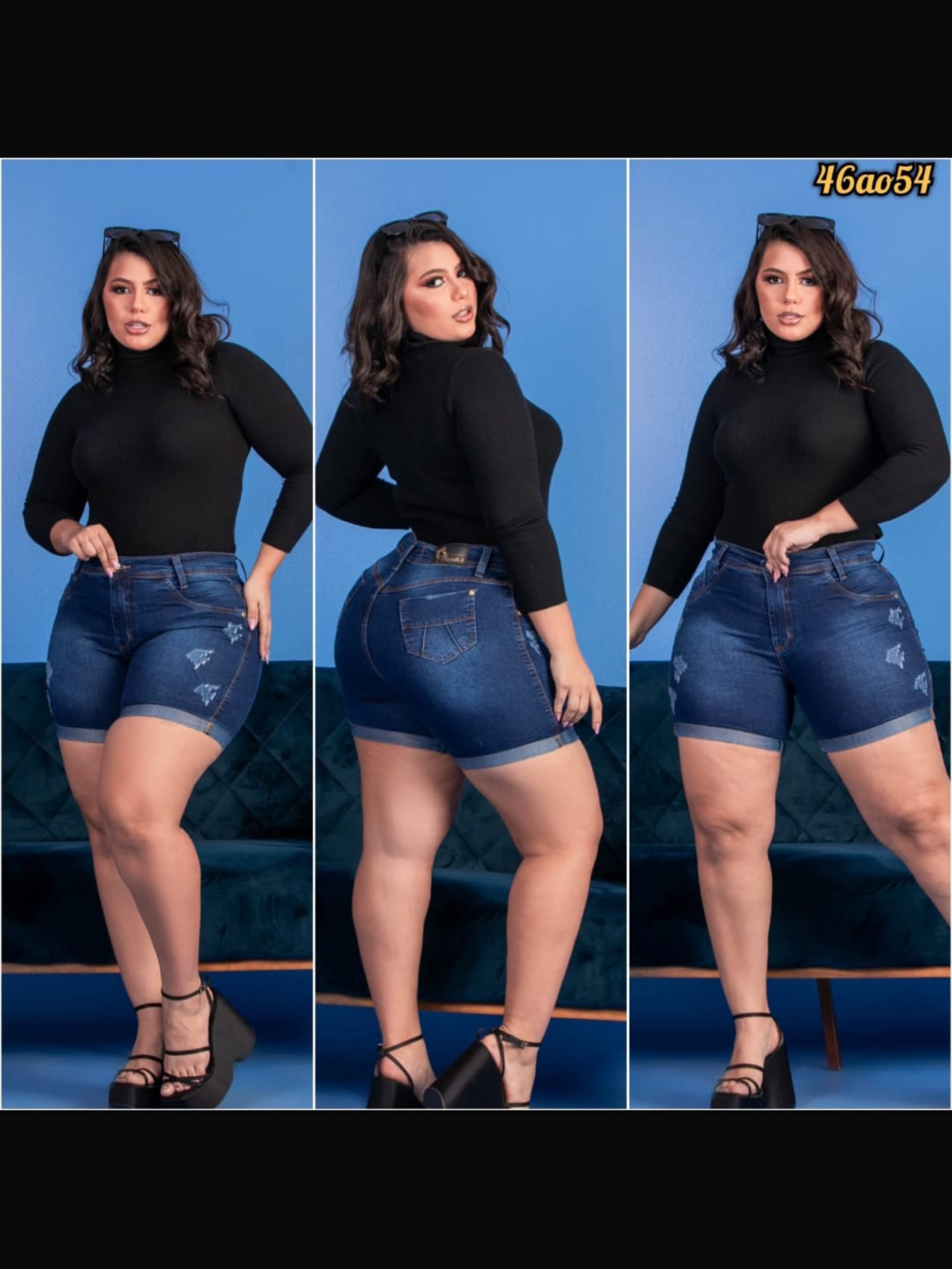 Meia-Coxa Plus Size Feminino