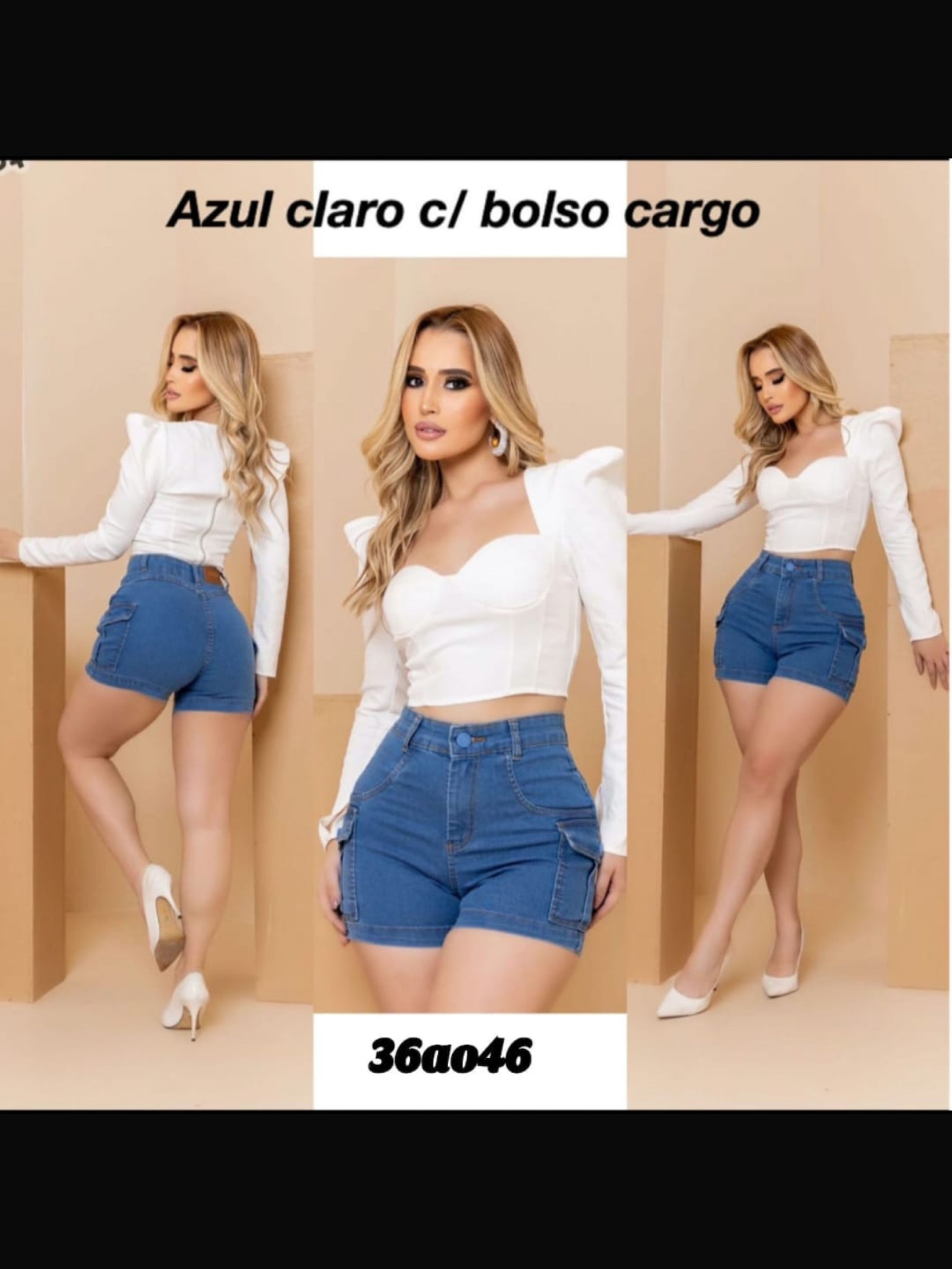 Short Cargo Feminino
