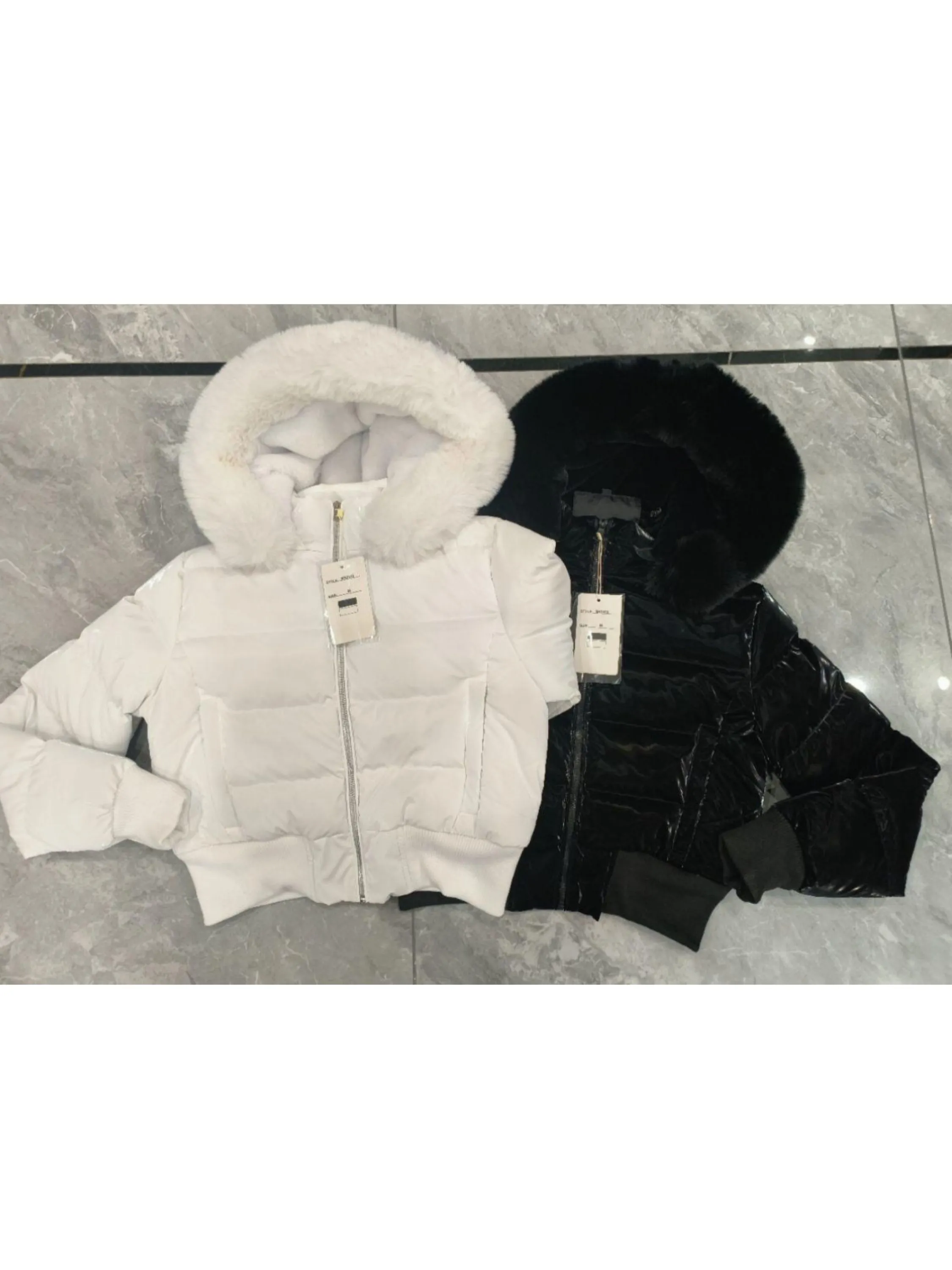 Jaqueta puffer vinil forrada