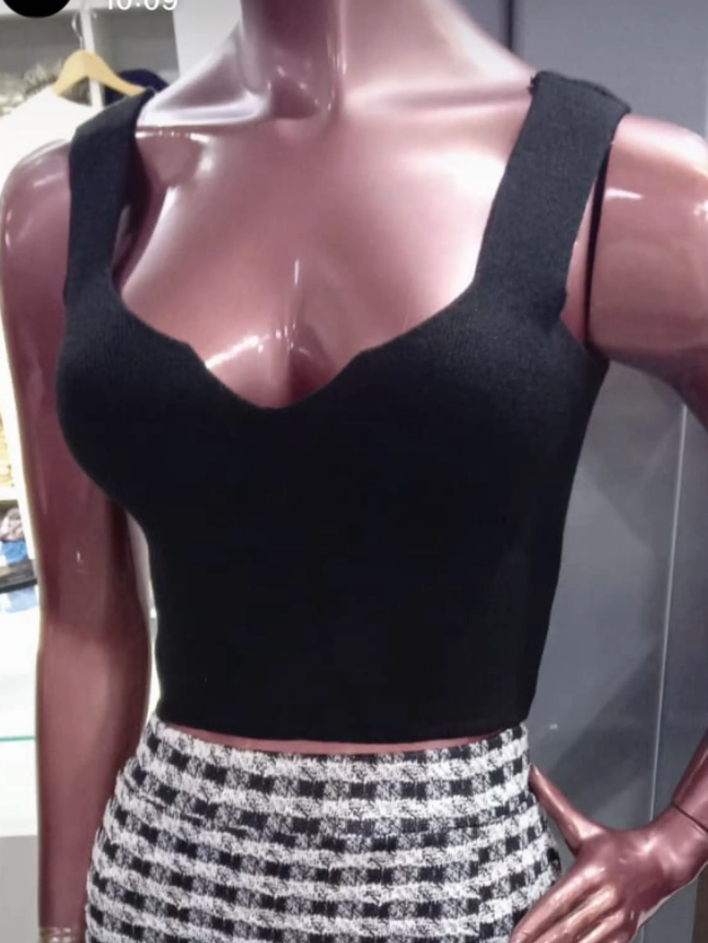 Cropped regata tricot modal básico