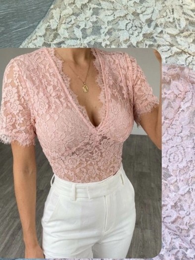 Blusa renda com elasticidade