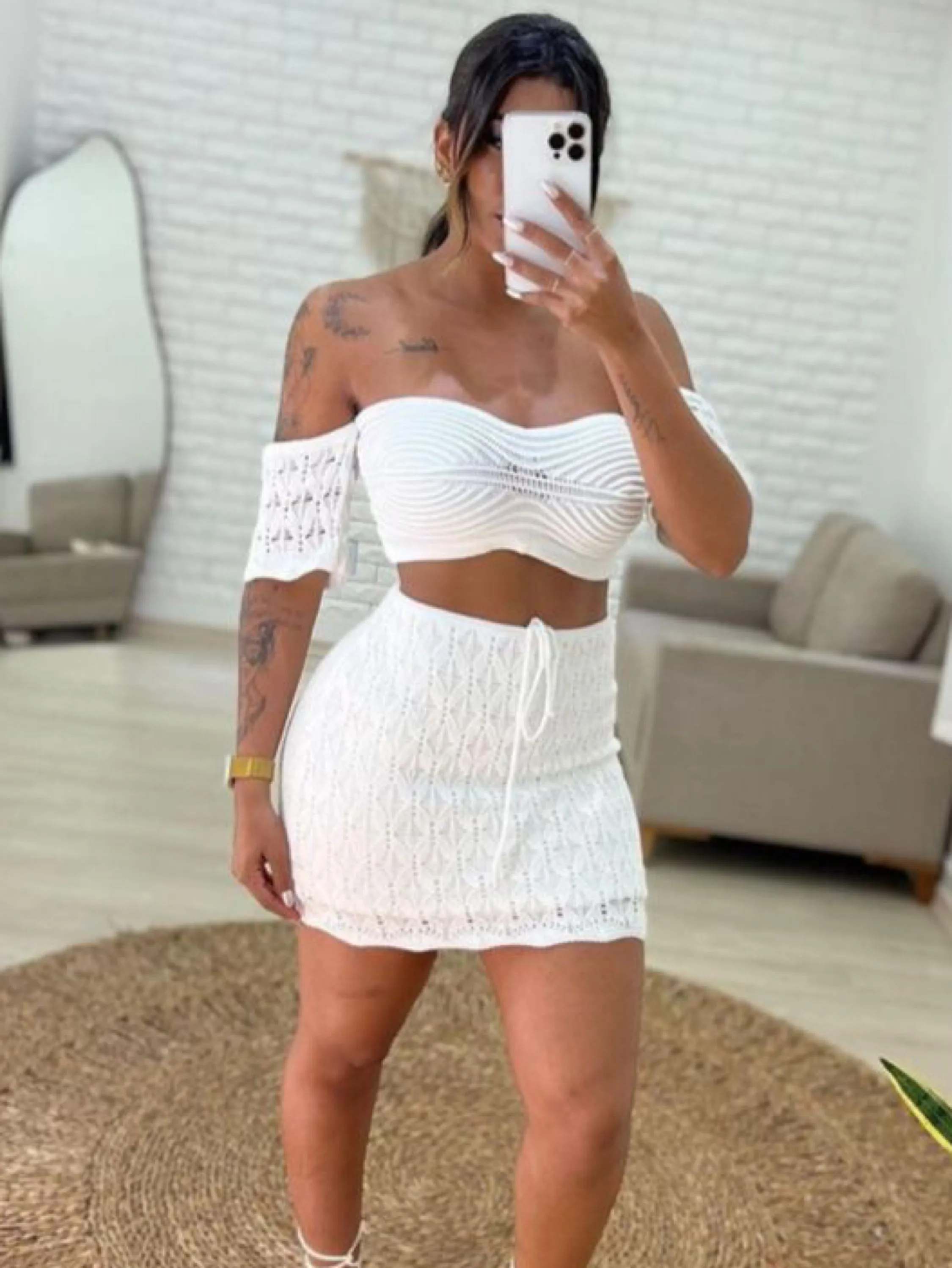 Conjunto tricot modal / vestido