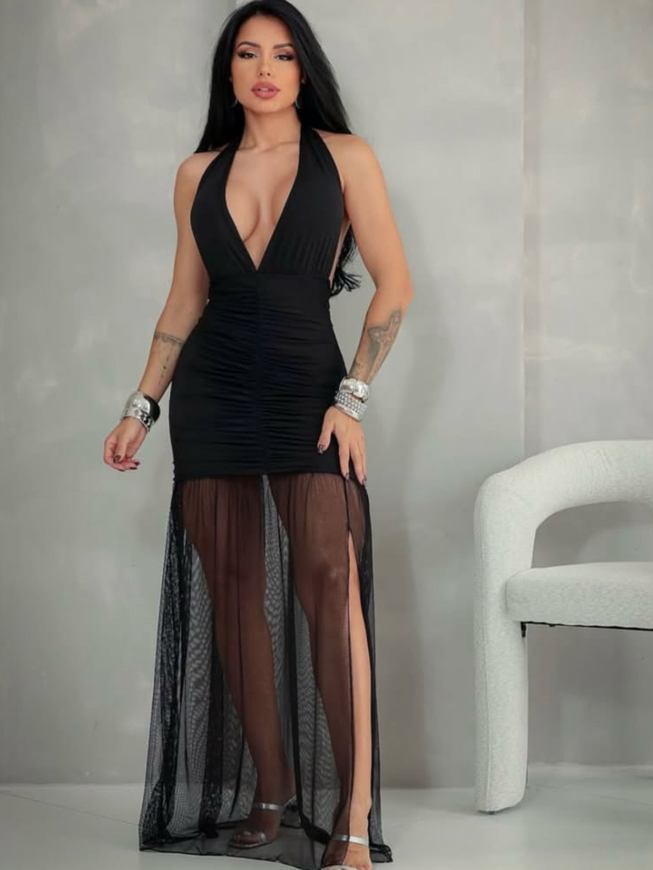 Vestido longo Virgínia