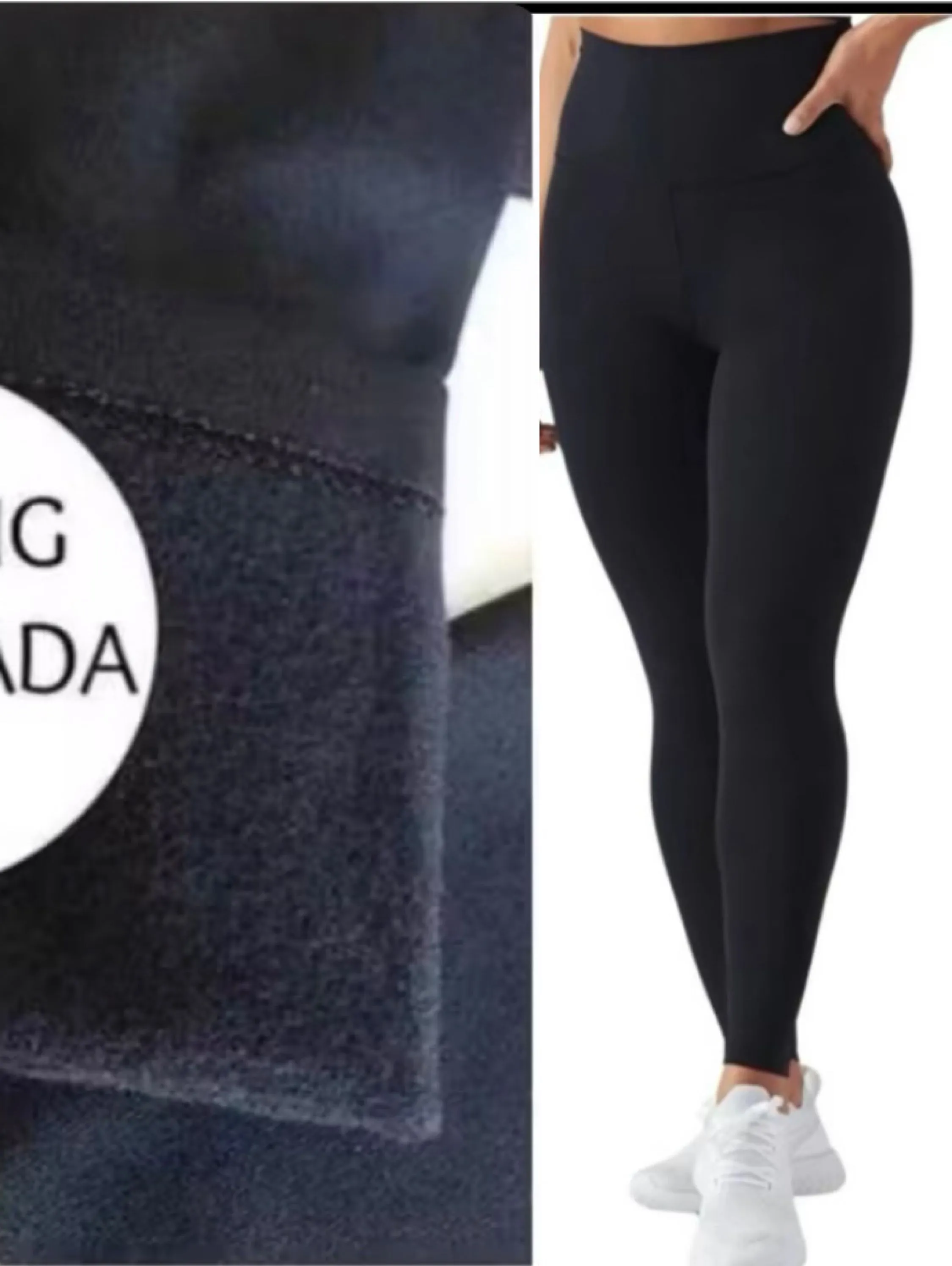 Calça leggin flanelada