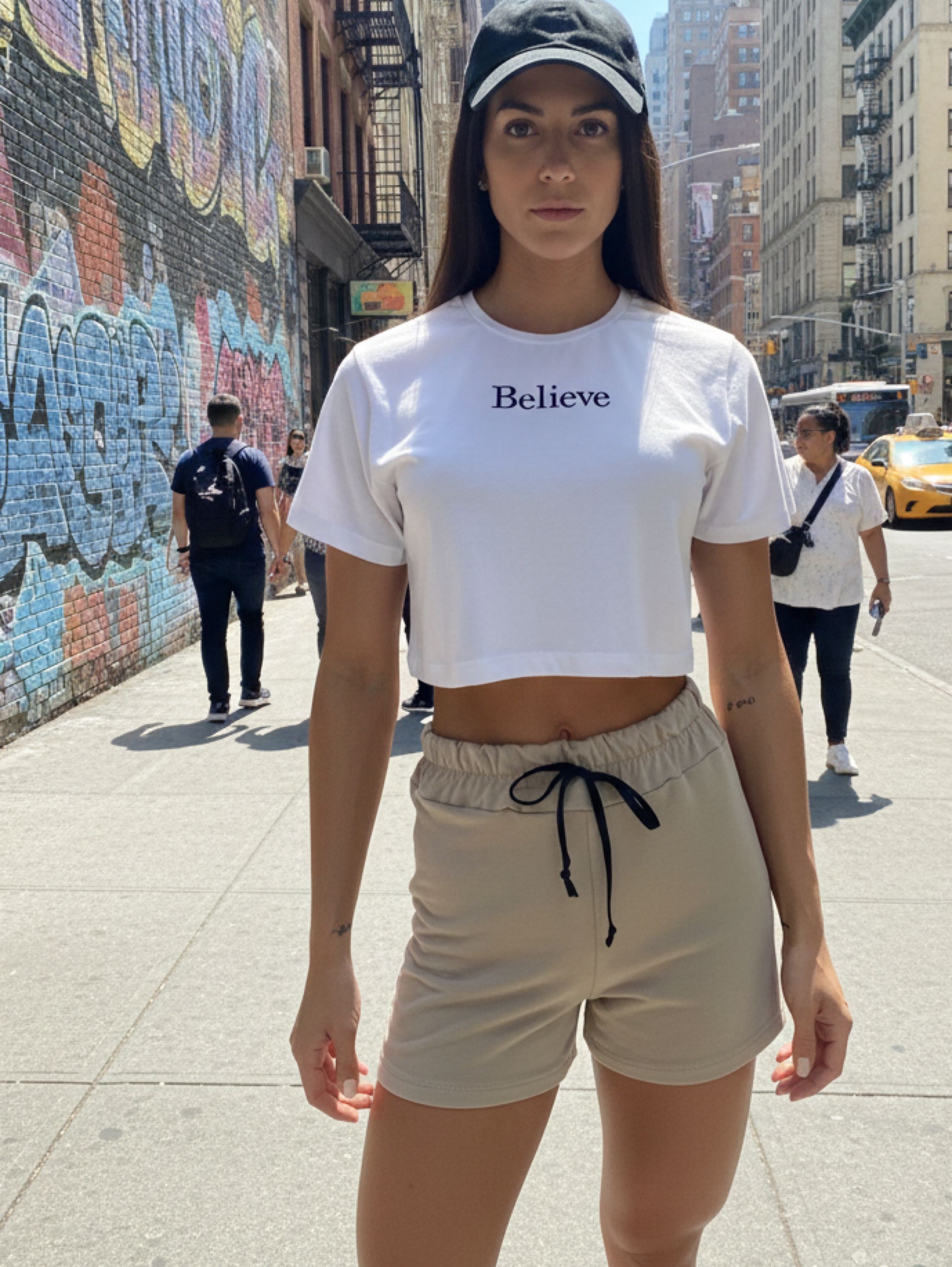 Conjunto bordado believe