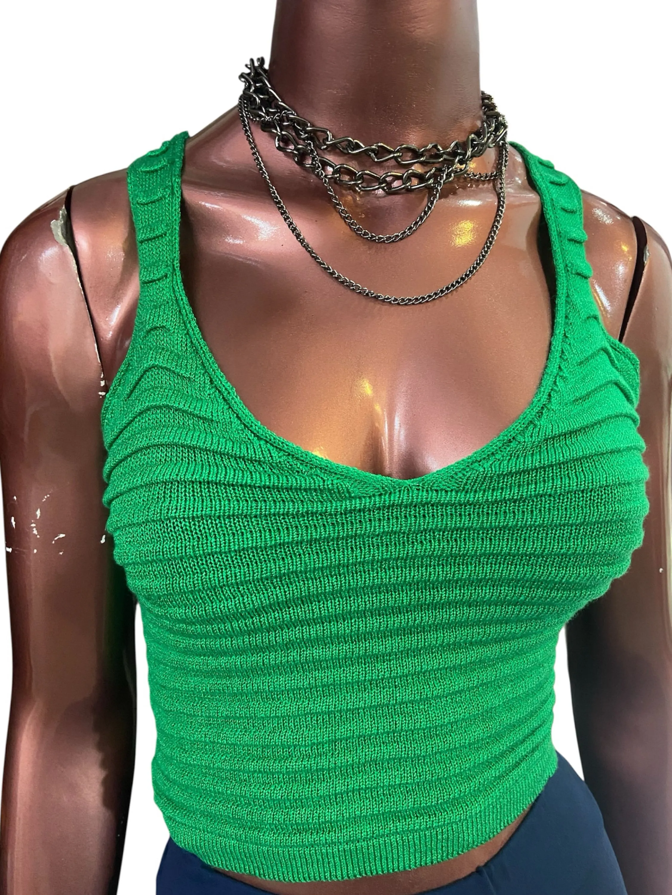 Cropped regata tricot modal
