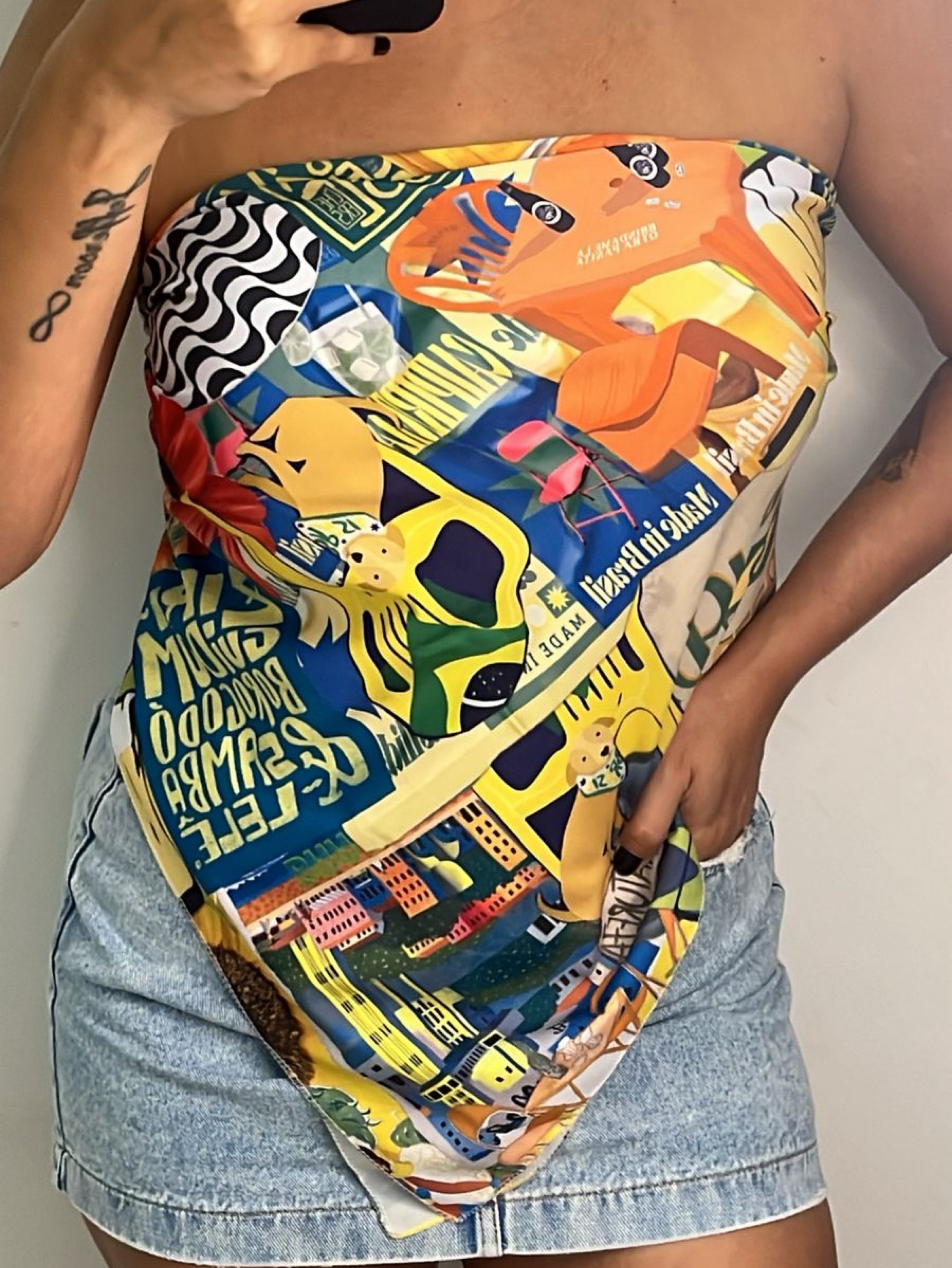 Lenço do Brasil 90x90