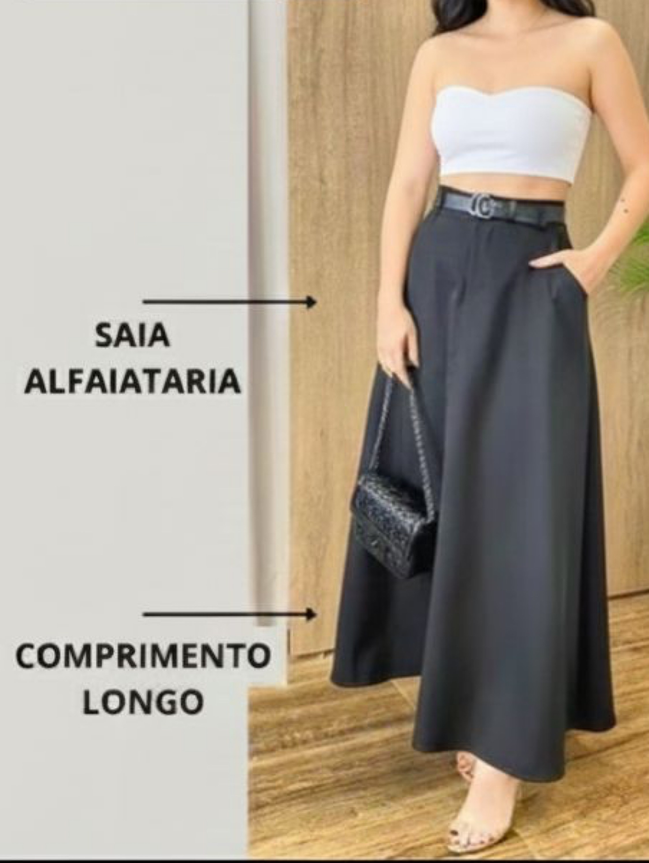 Saia longa alfaiataria marrante