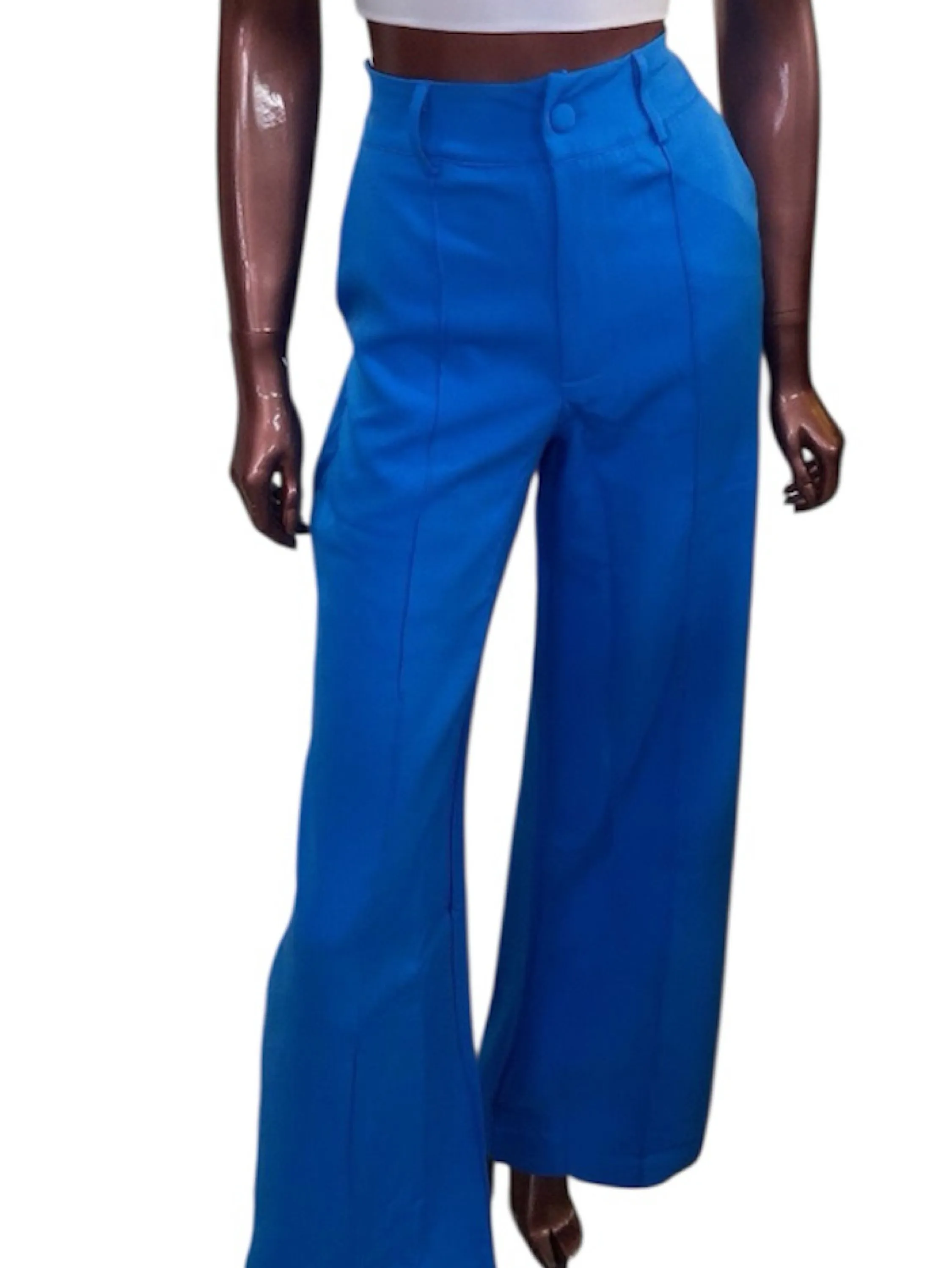 Calça pantalona alfaitaria  cintura alta