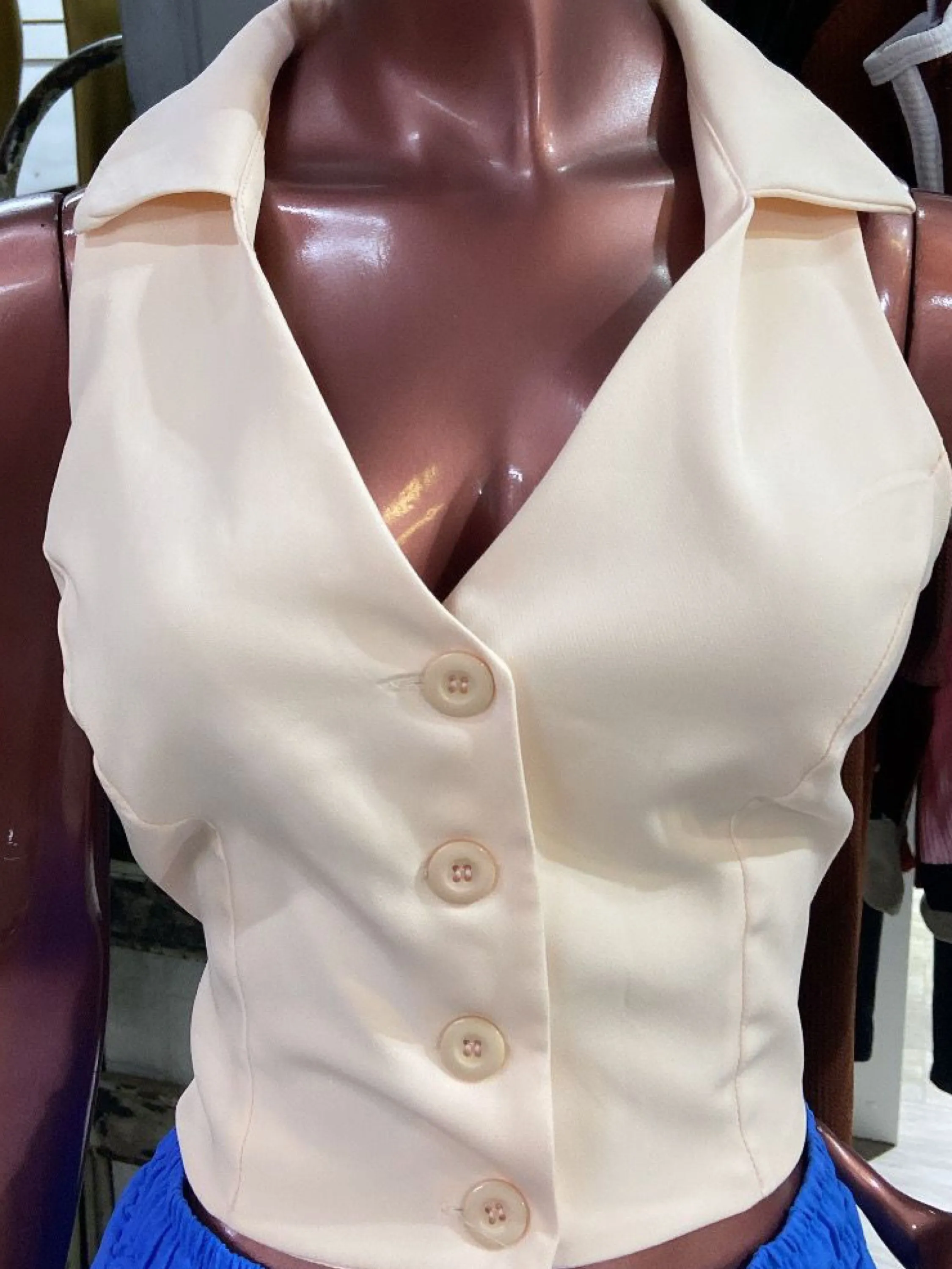 Cropped botões