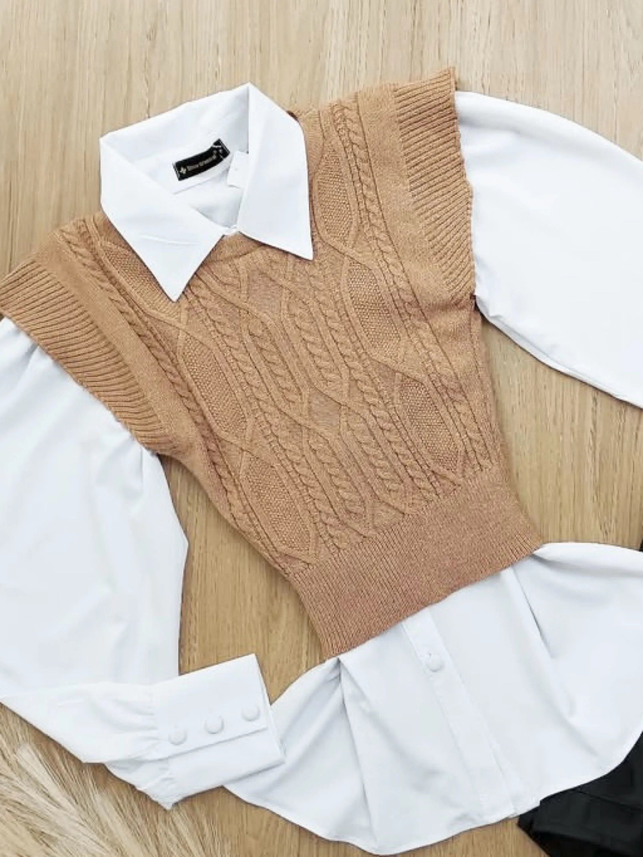 Colete tricot modal
