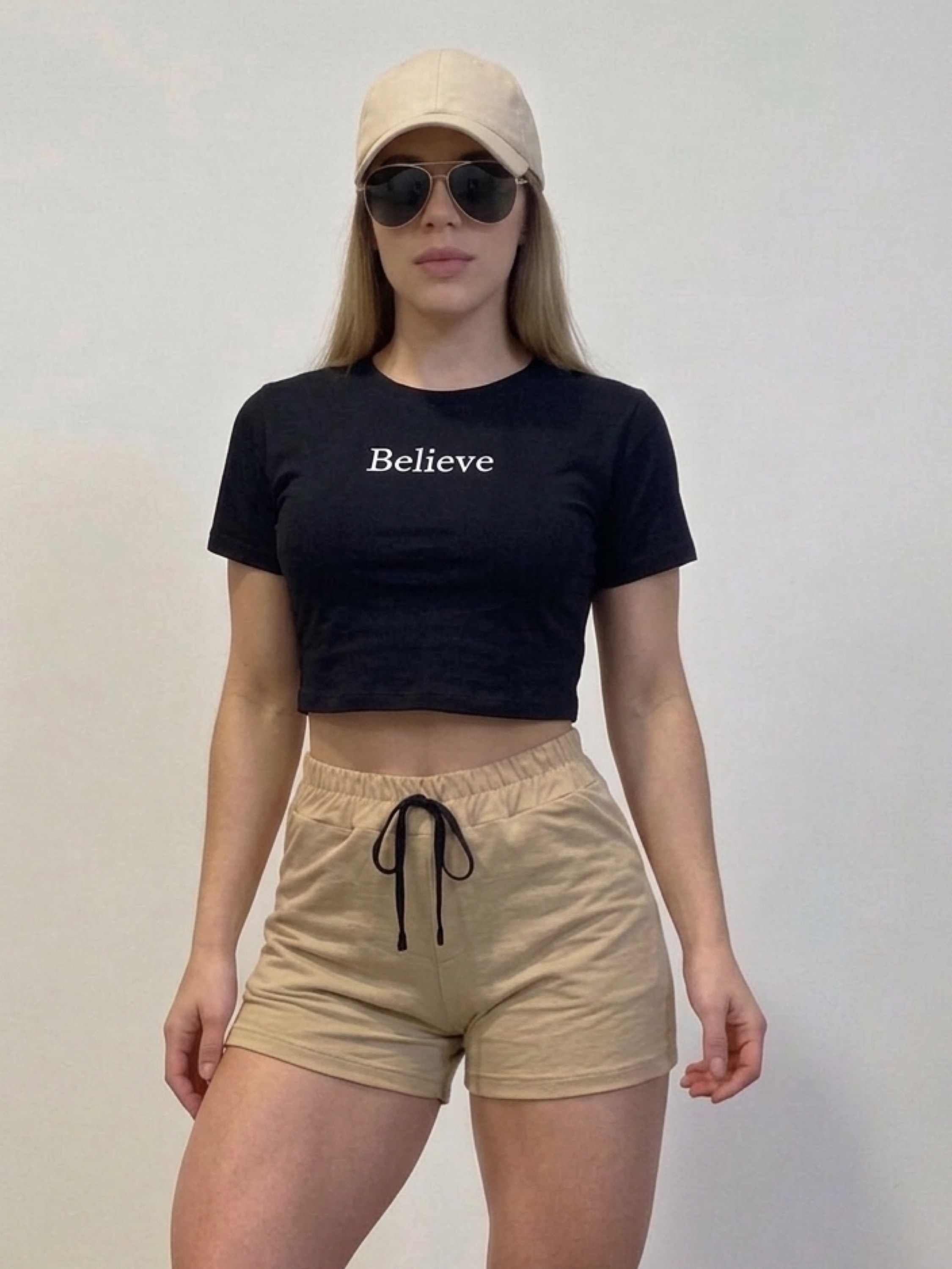 Conjunto bordado believe