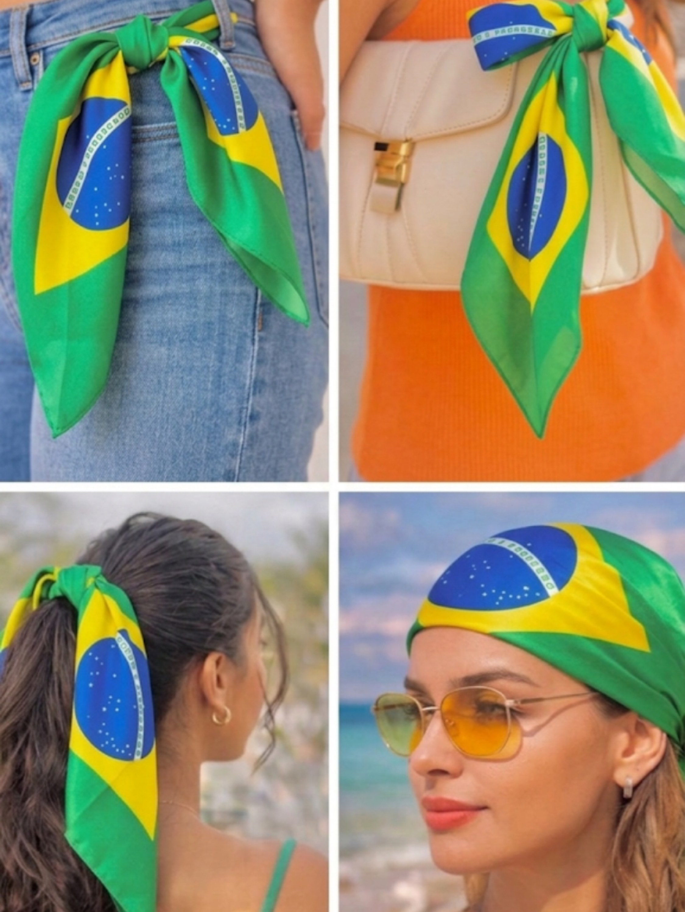 Lenço bandana do Brasil 🇧🇷