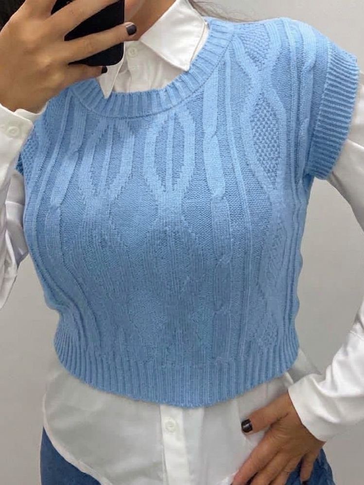 Colete tricot modal